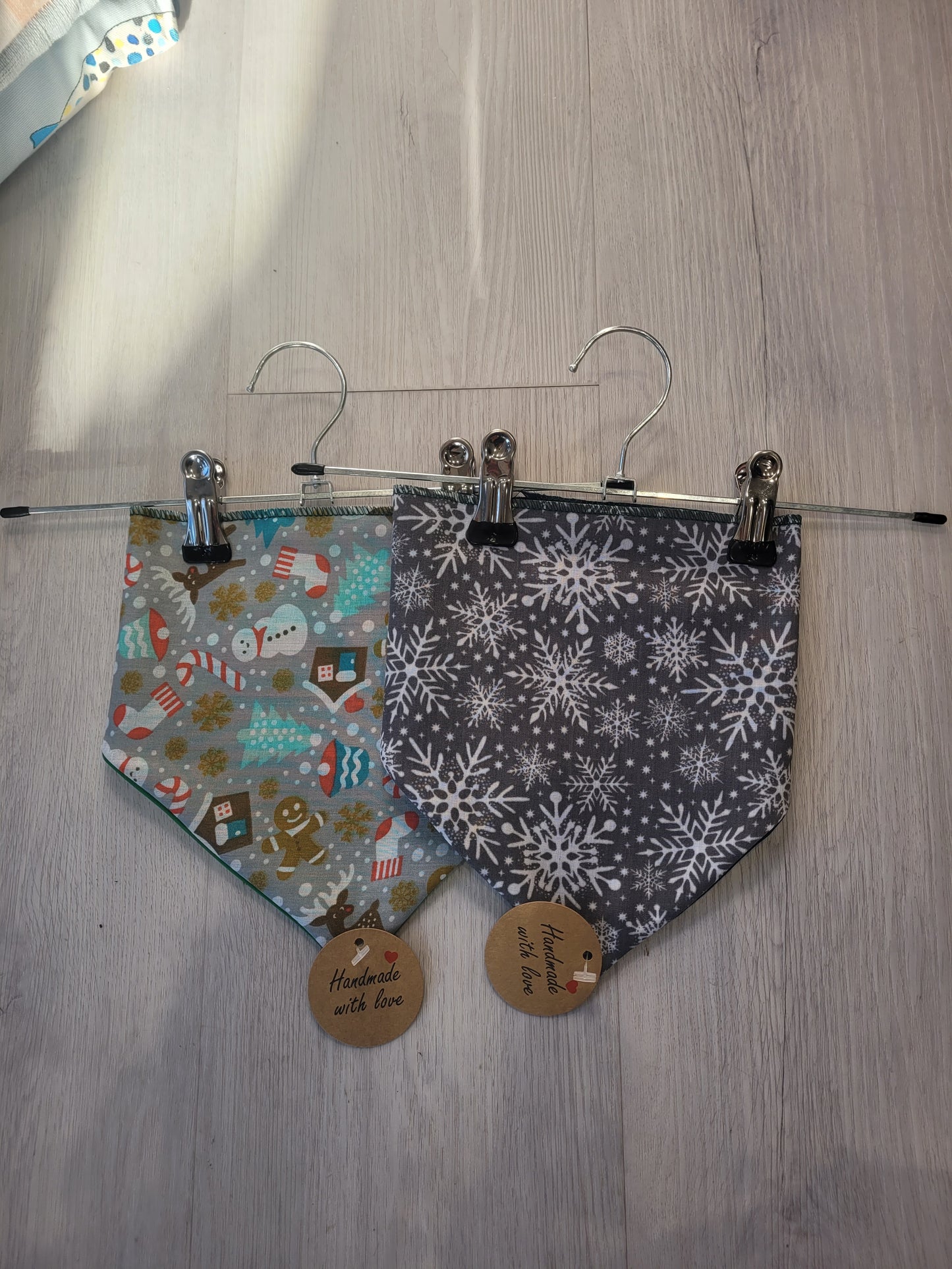 Dog Christmas kneckerchiefs Handmade.By.MeggyFifee