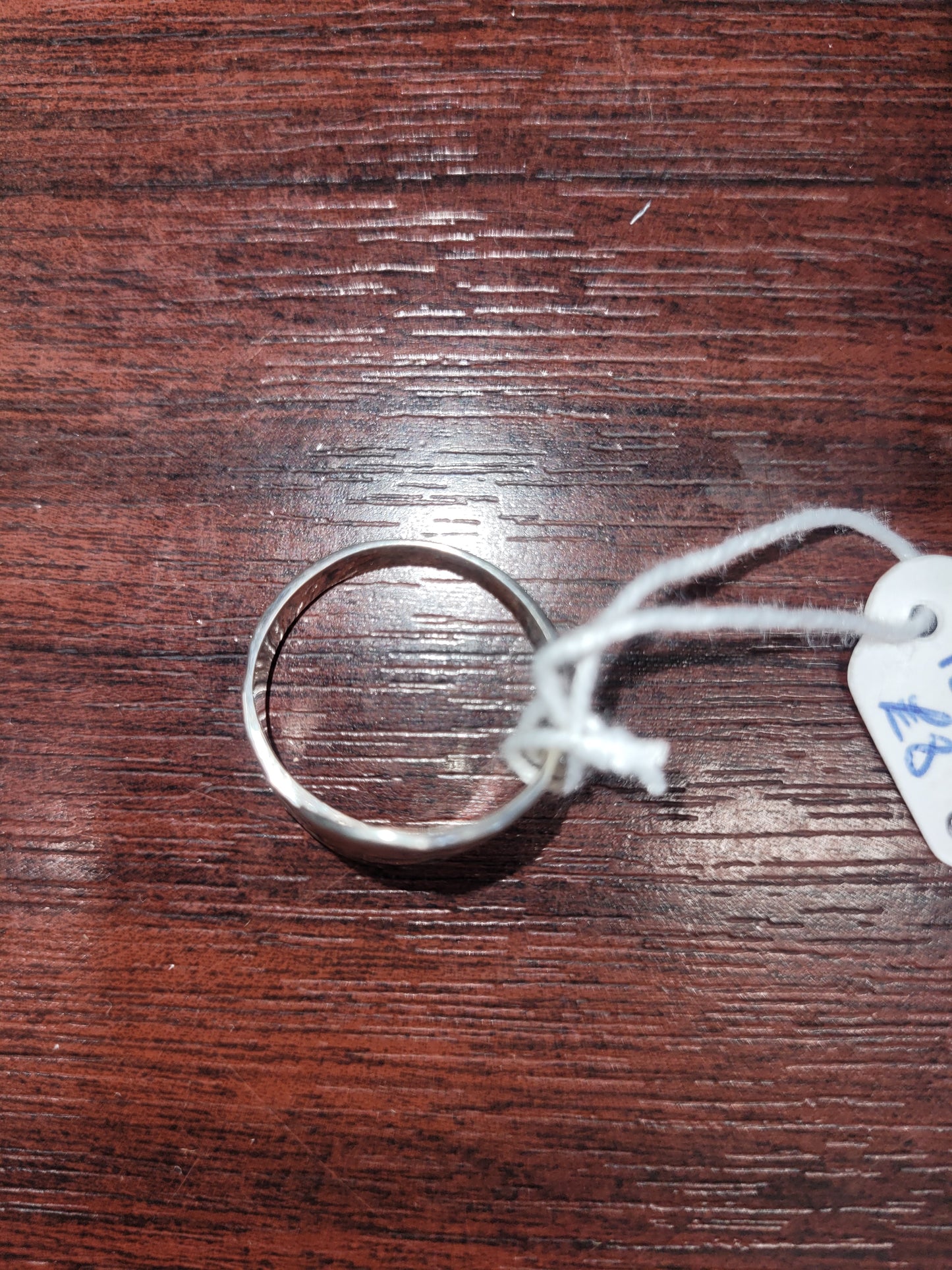 Silver plated dress ring size Q
