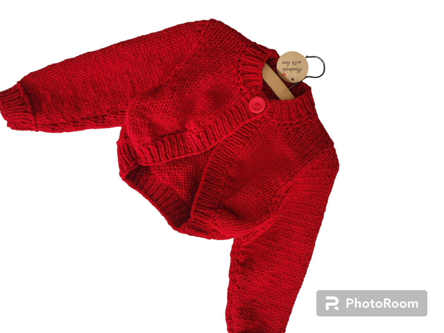 Chunky knit shrug cardigan Handmade.by.meggyfifee