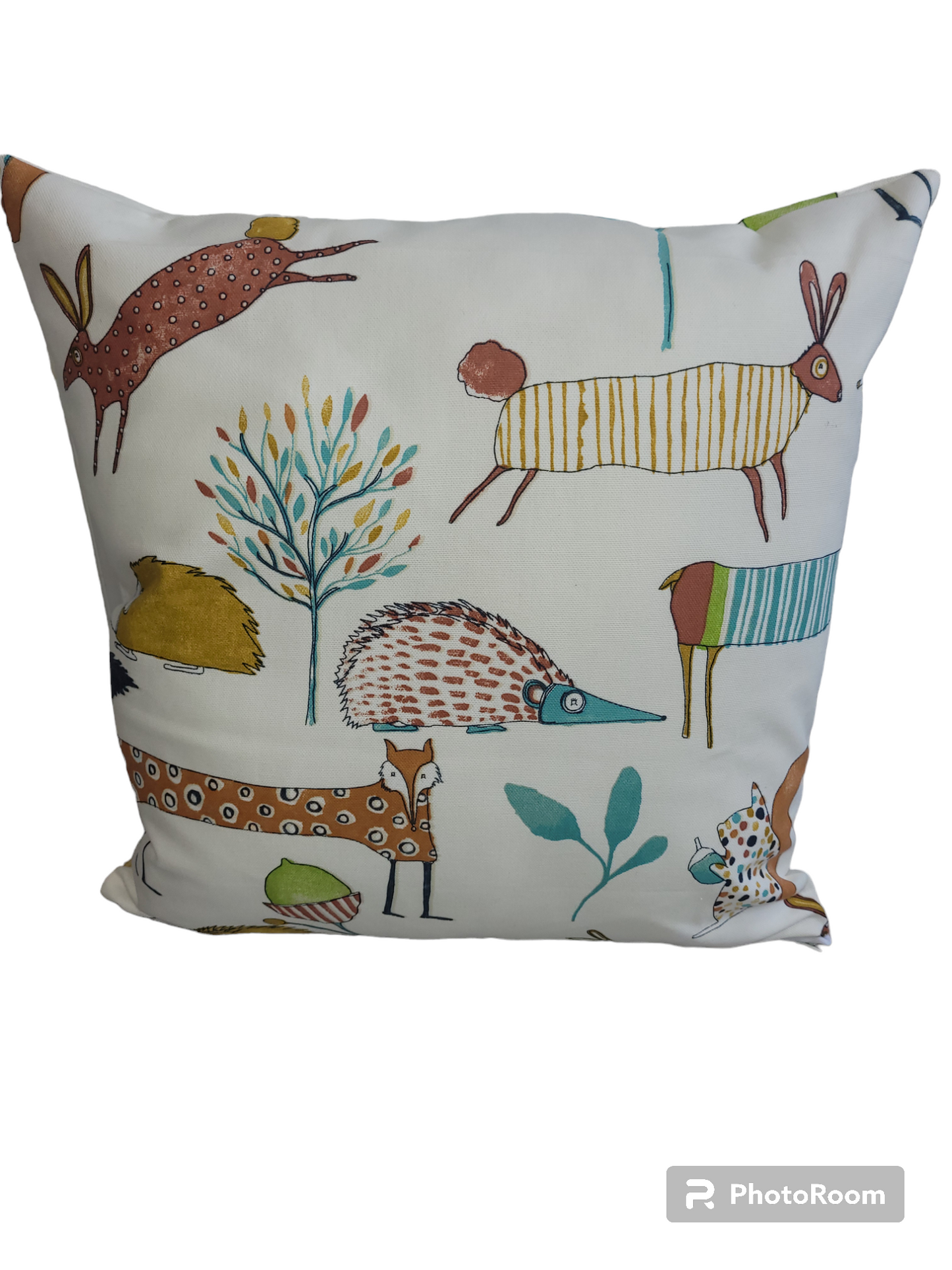 Forest animals bespoke made cushion Handmade.By.MeggyFifee