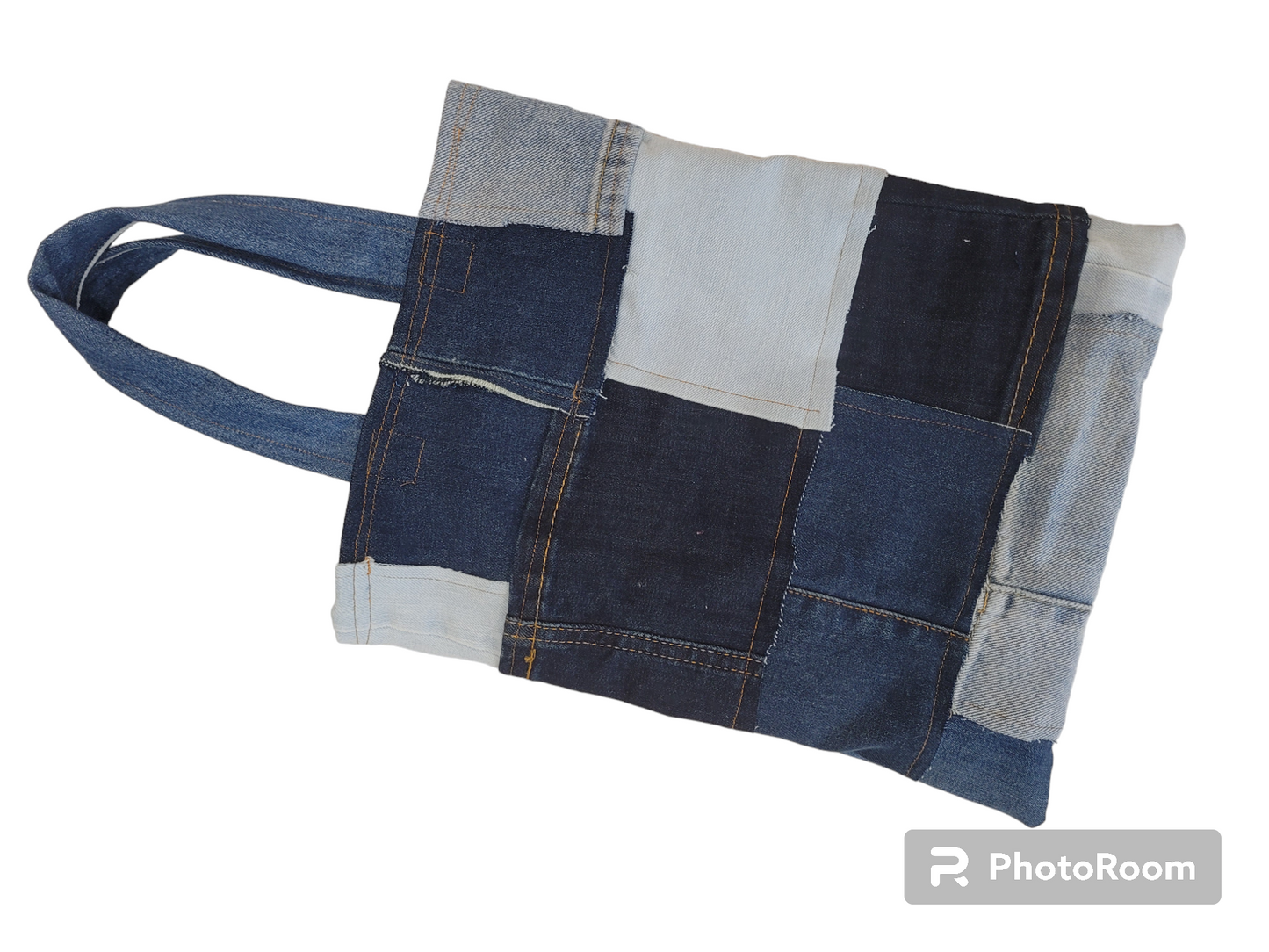 Patchwork denim shopper bag Handmade.By.MeggyFifee