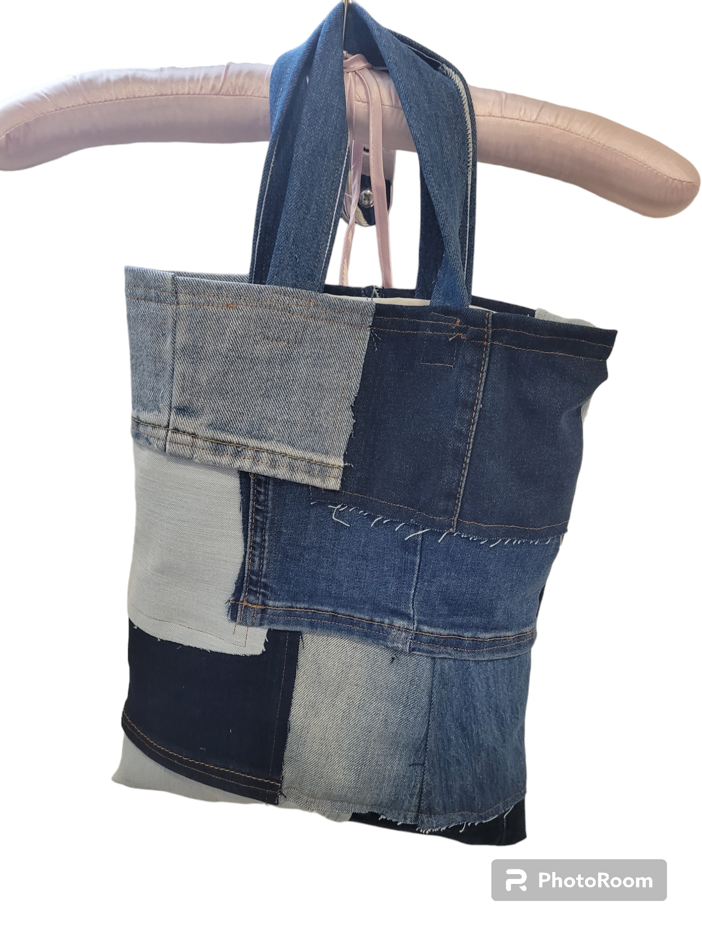 Patchwork denim shopper bag Handmade.By.MeggyFifee