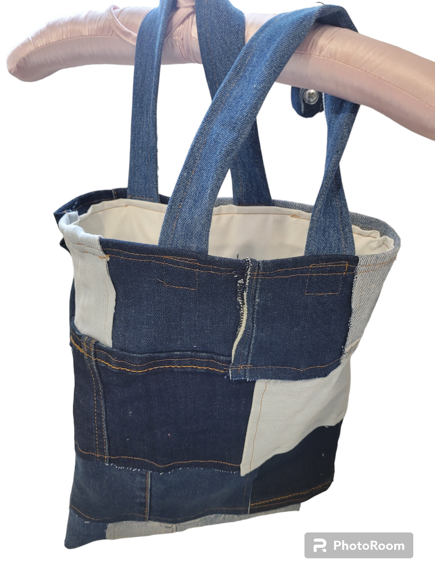 Patchwork denim shopper bag Handmade.By.MeggyFifee