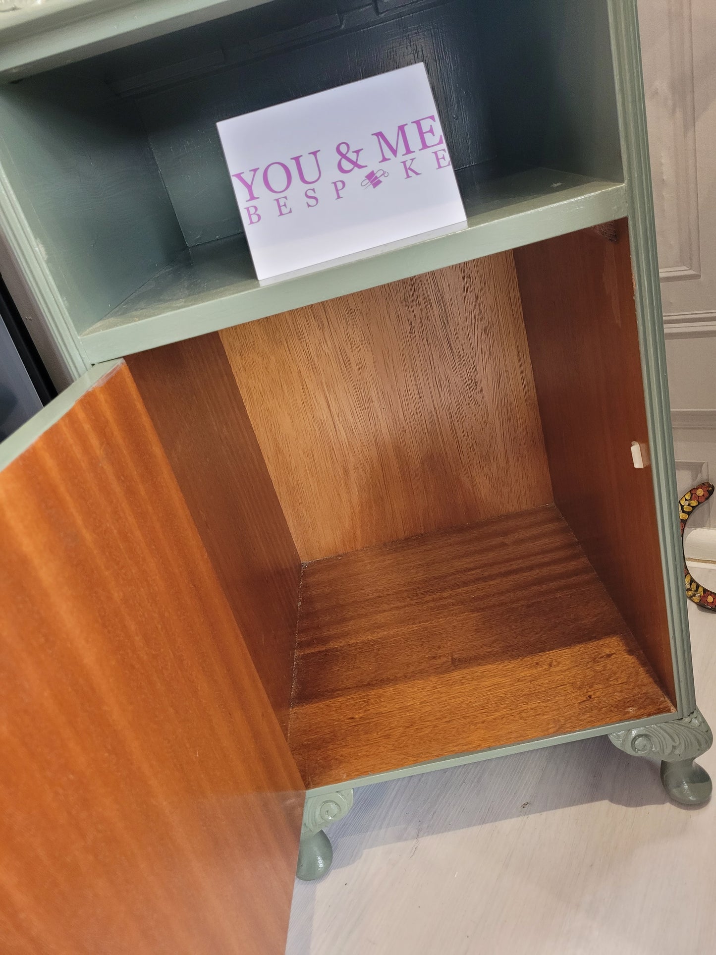 Restored bedside cupboard handmade.by.meggyfifee