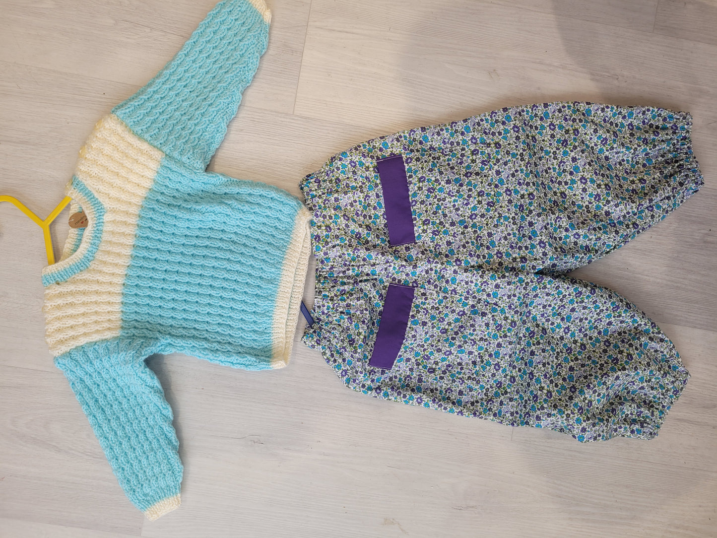 Handmade girls ditsy trousers and bobble Handmade.by.Meggy.fifee