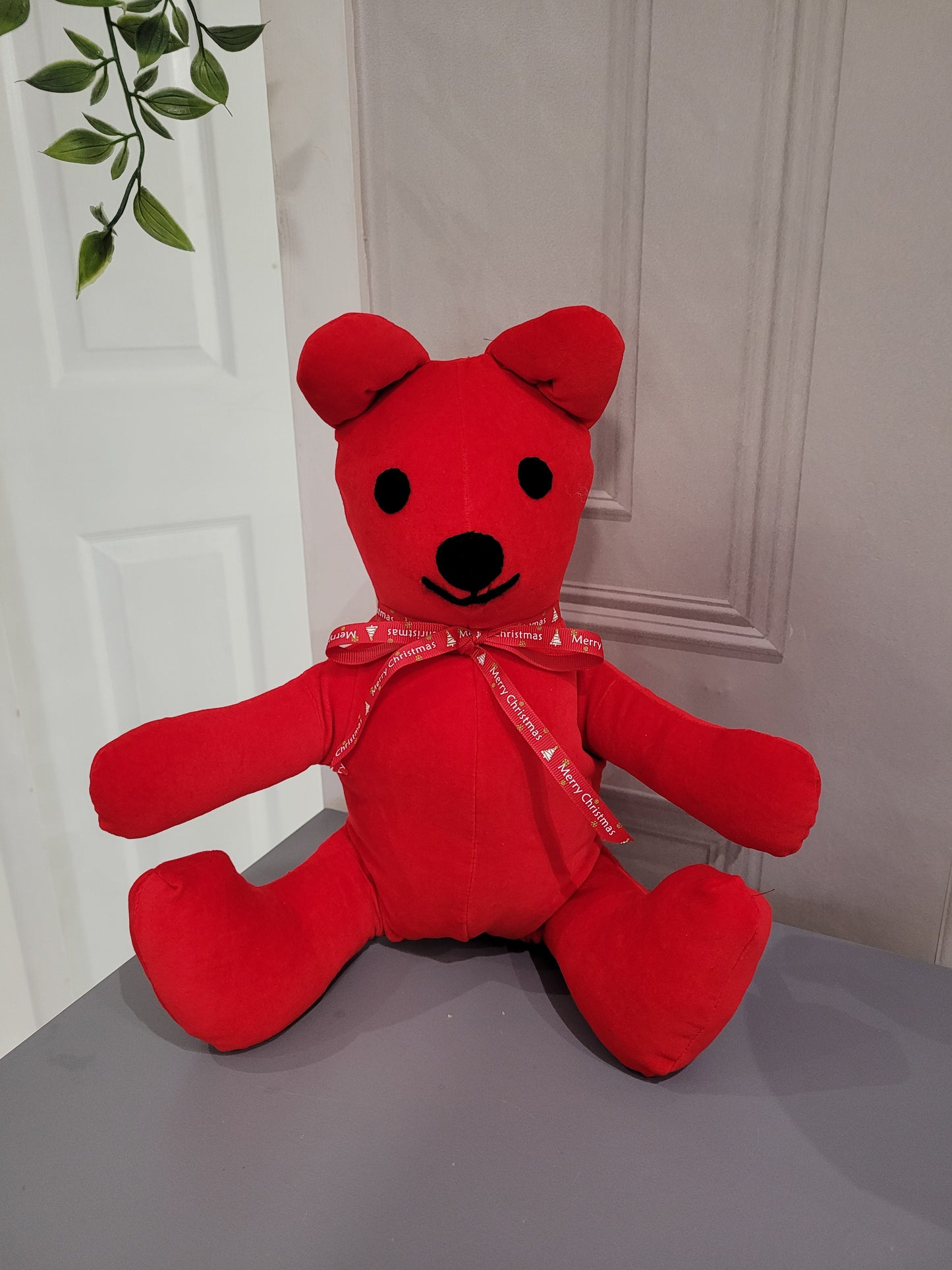 Christmas red bear handmade.by.meggyfifee