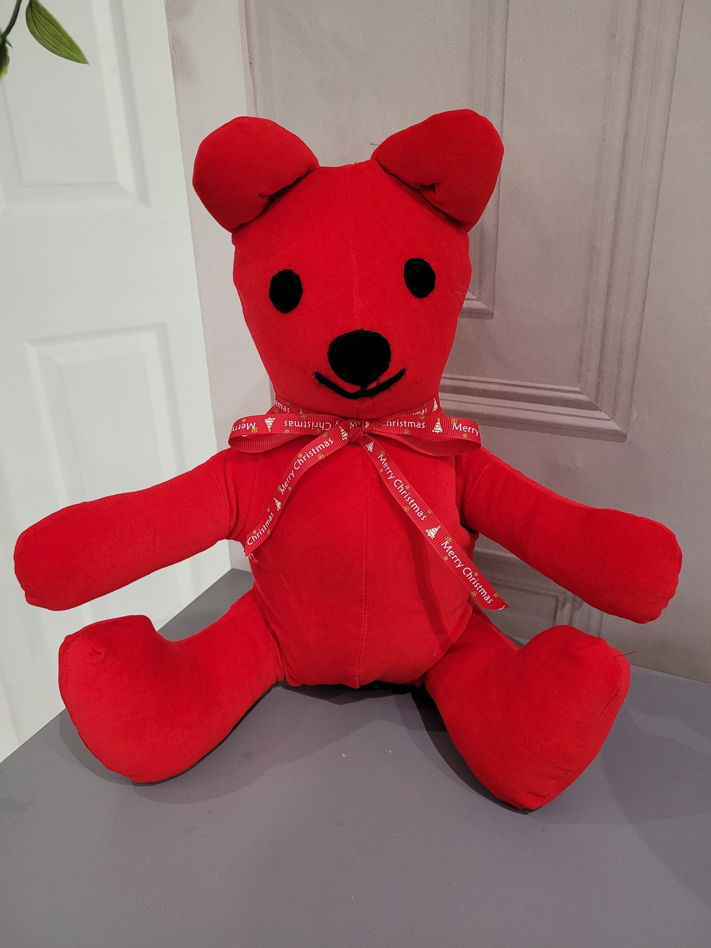 Christmas red bear handmade.by.meggyfifee