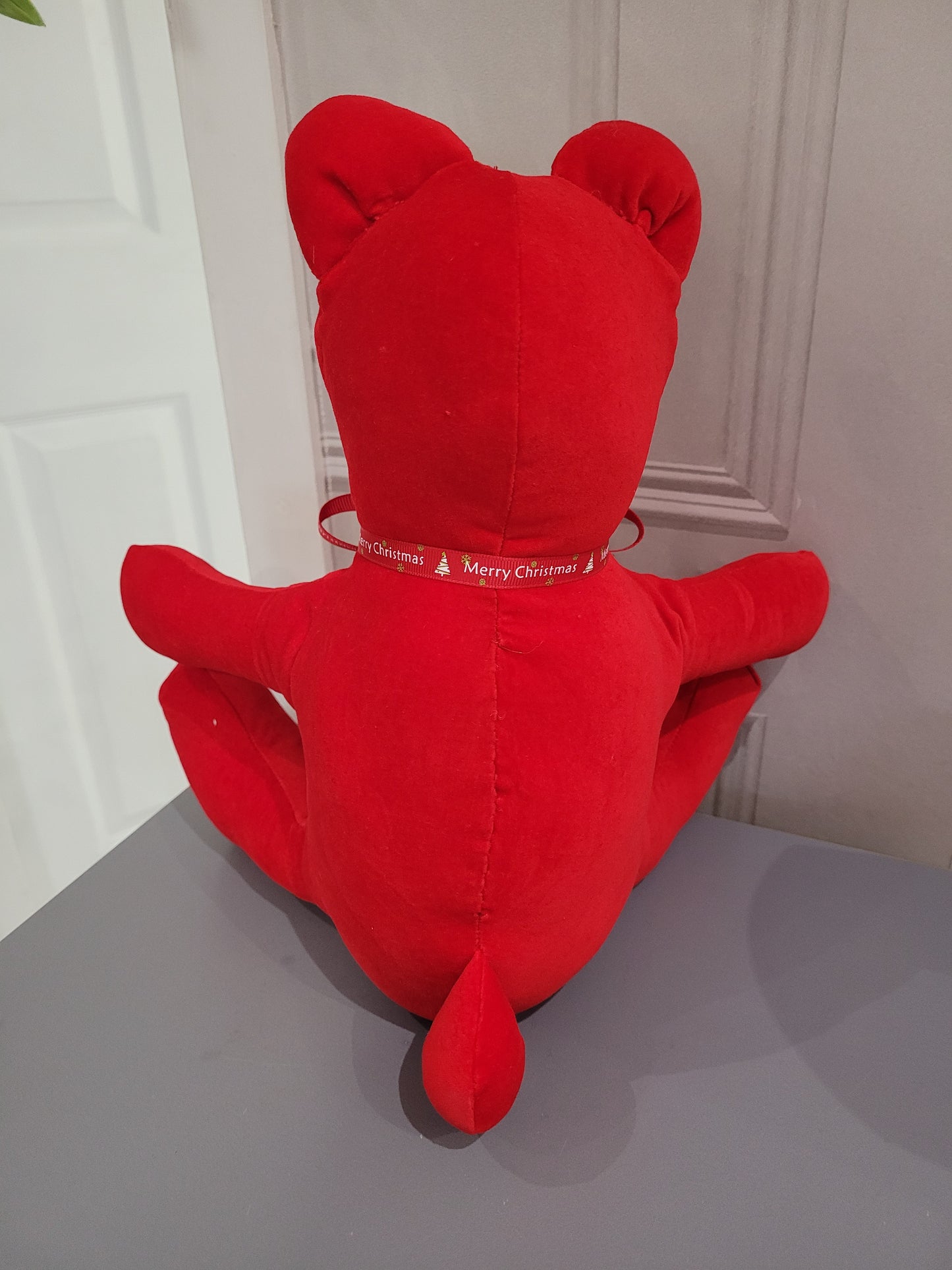 Christmas red bear handmade.by.meggyfifee
