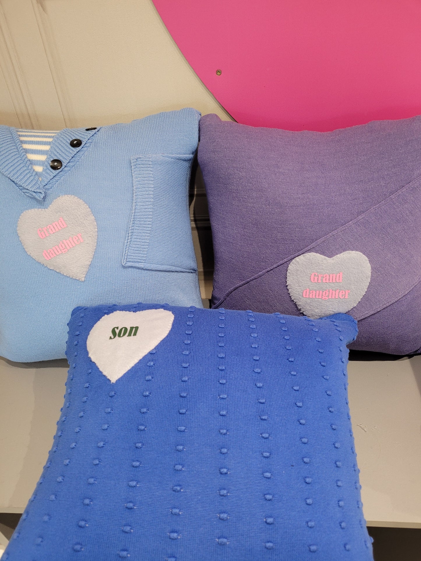 Memory keepsake cushions By.Meggy-Fifee