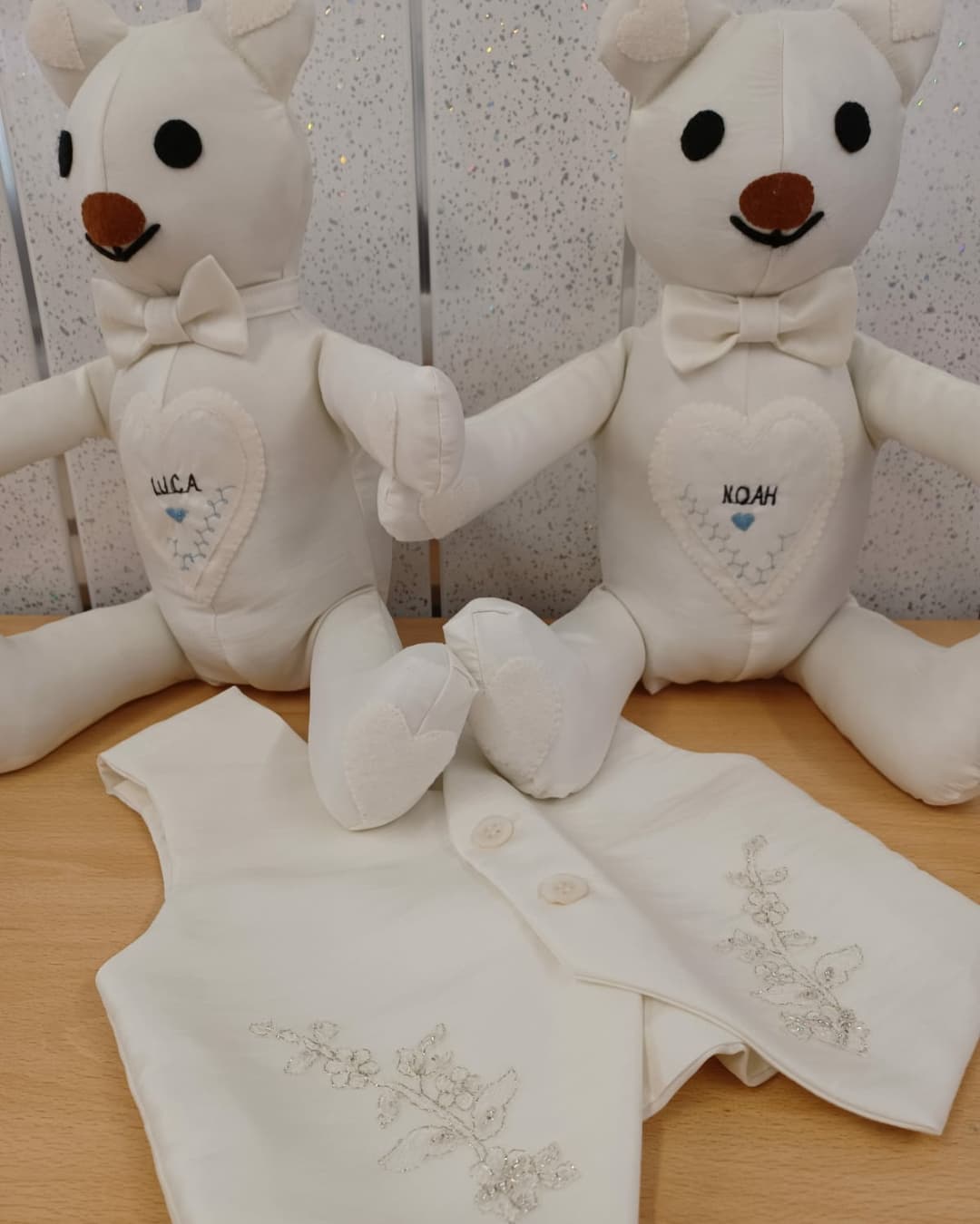Wedding dress keepsake memory bears By.Meggy-Fifee