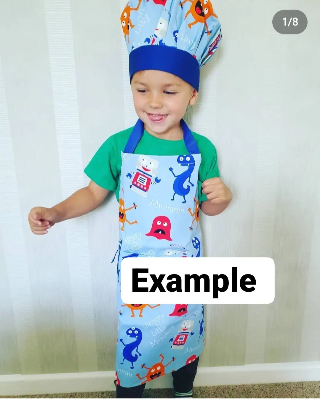 New childrens bear hunt apron and hat chef set