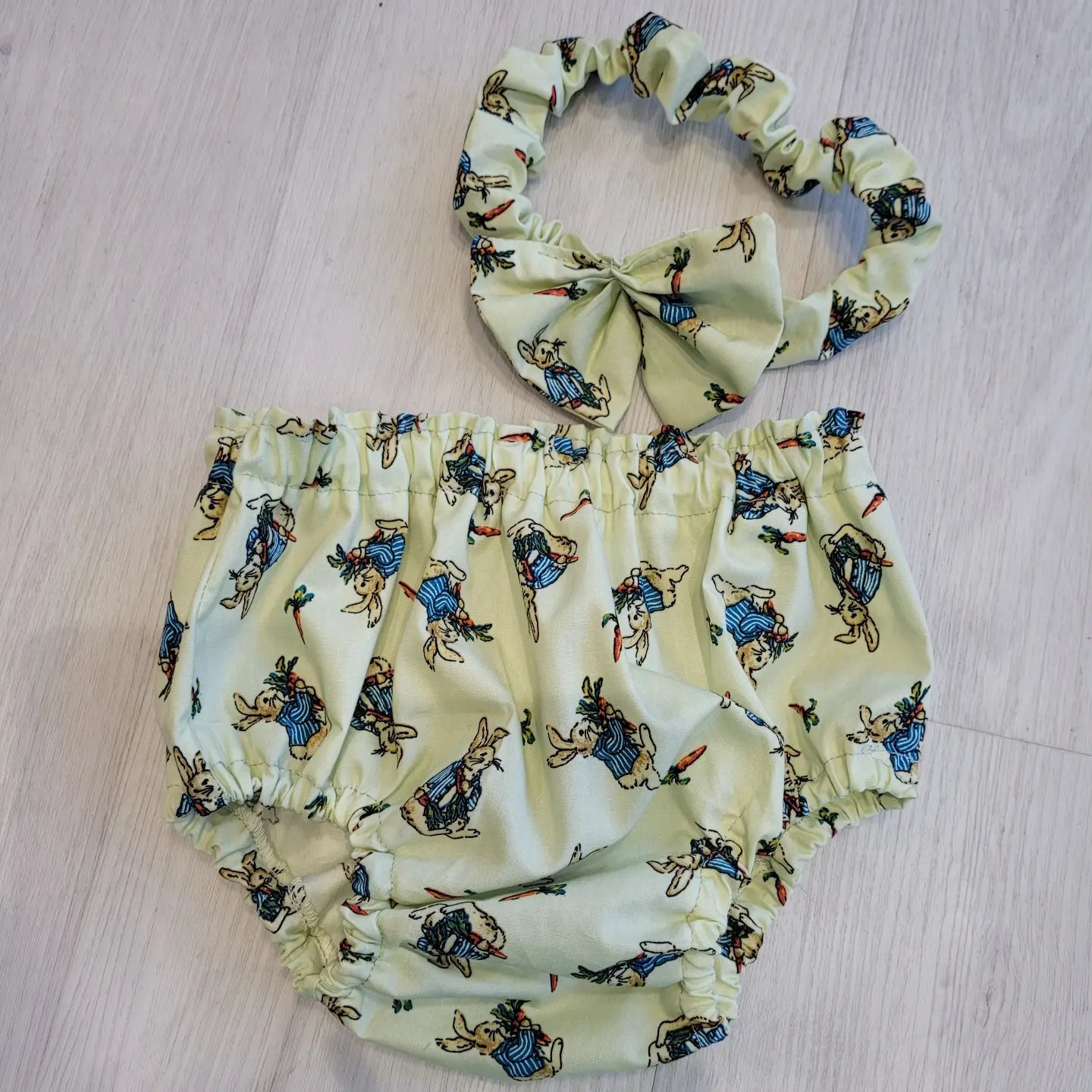 Baby girls bloomer knickers and headband sets 6-12 months handmade.by.meggyfifee