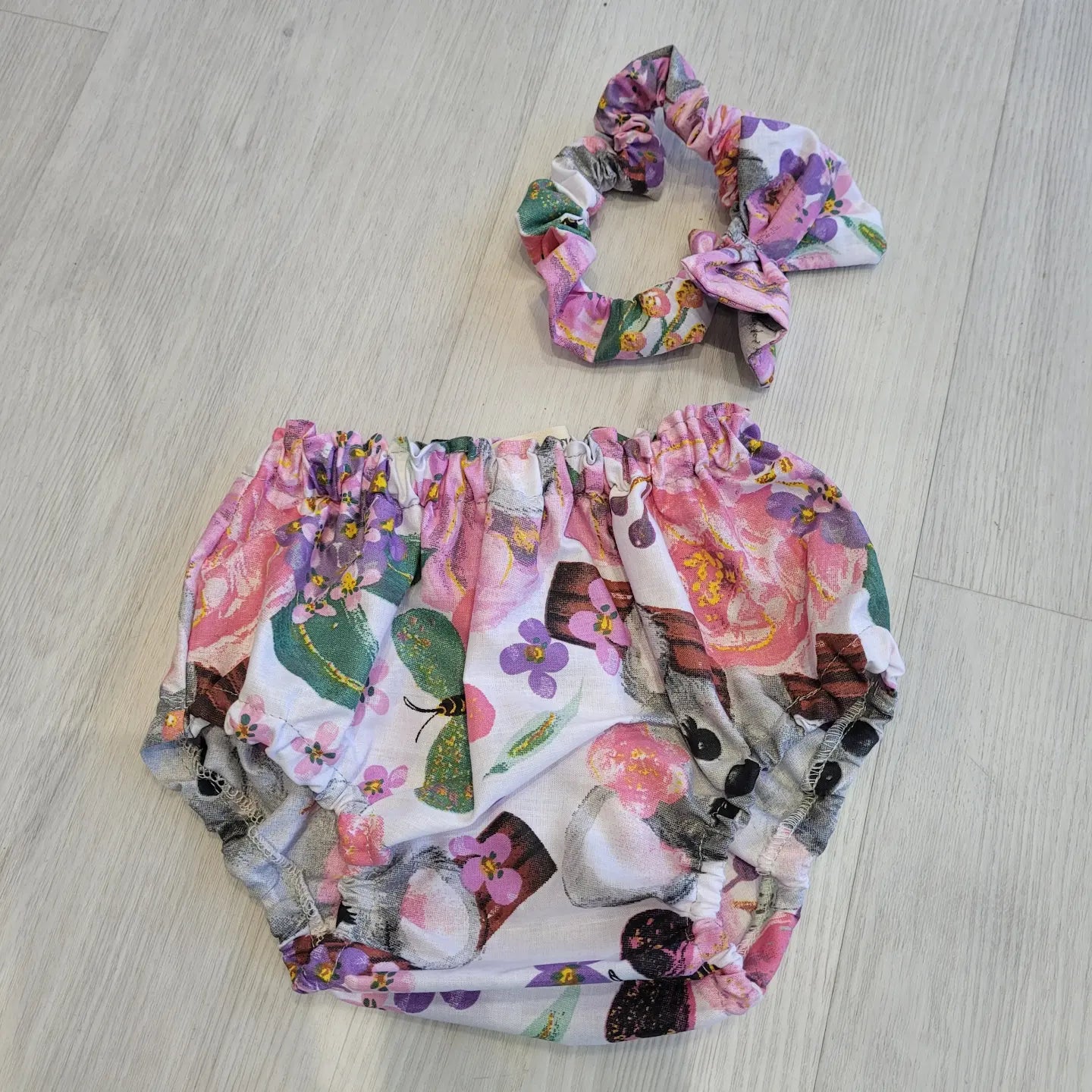 Baby girls bloomer knickers and headband sets 6-12 months handmade.by.meggyfifee
