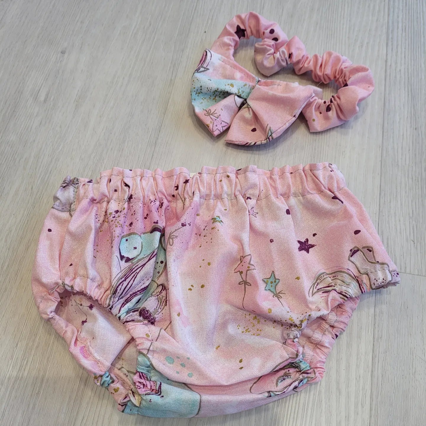 Baby girls bloomer knickers and headband sets 6-12 months handmade.by.meggyfifee