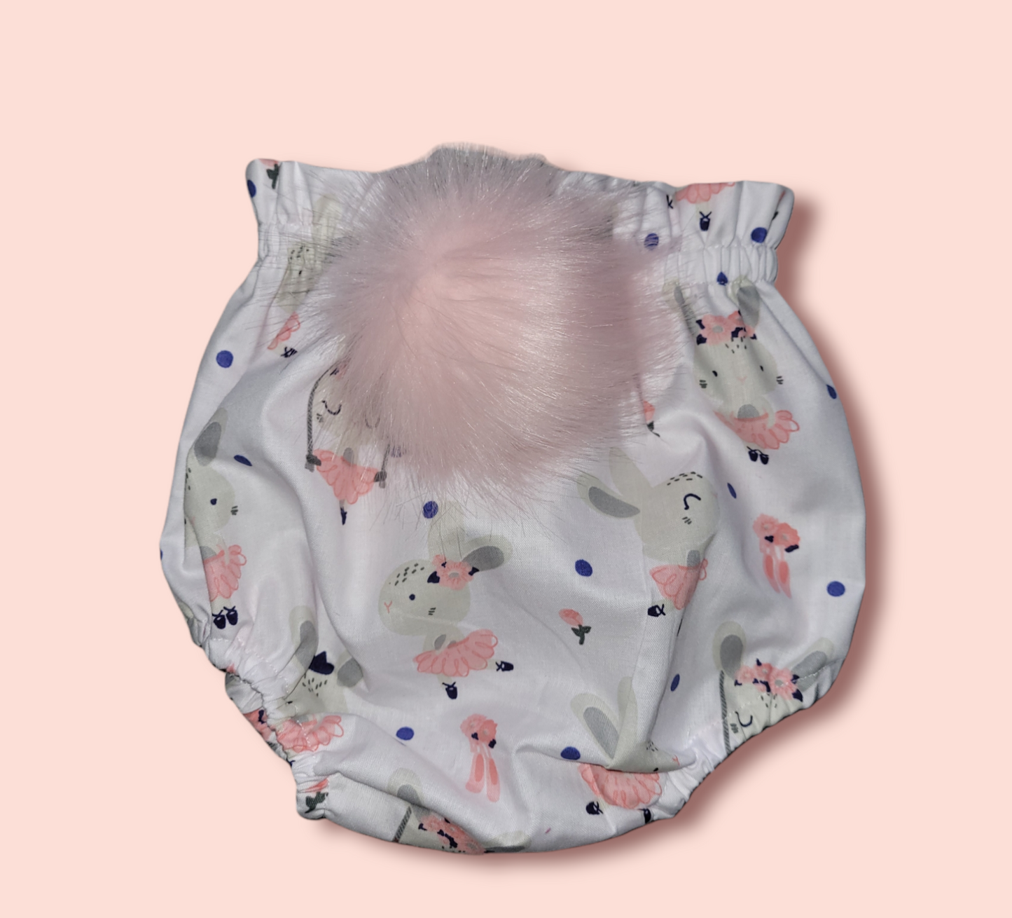 Easter Bunny tail baby girls bloomer knickers Handmade.by.MeggyFifee