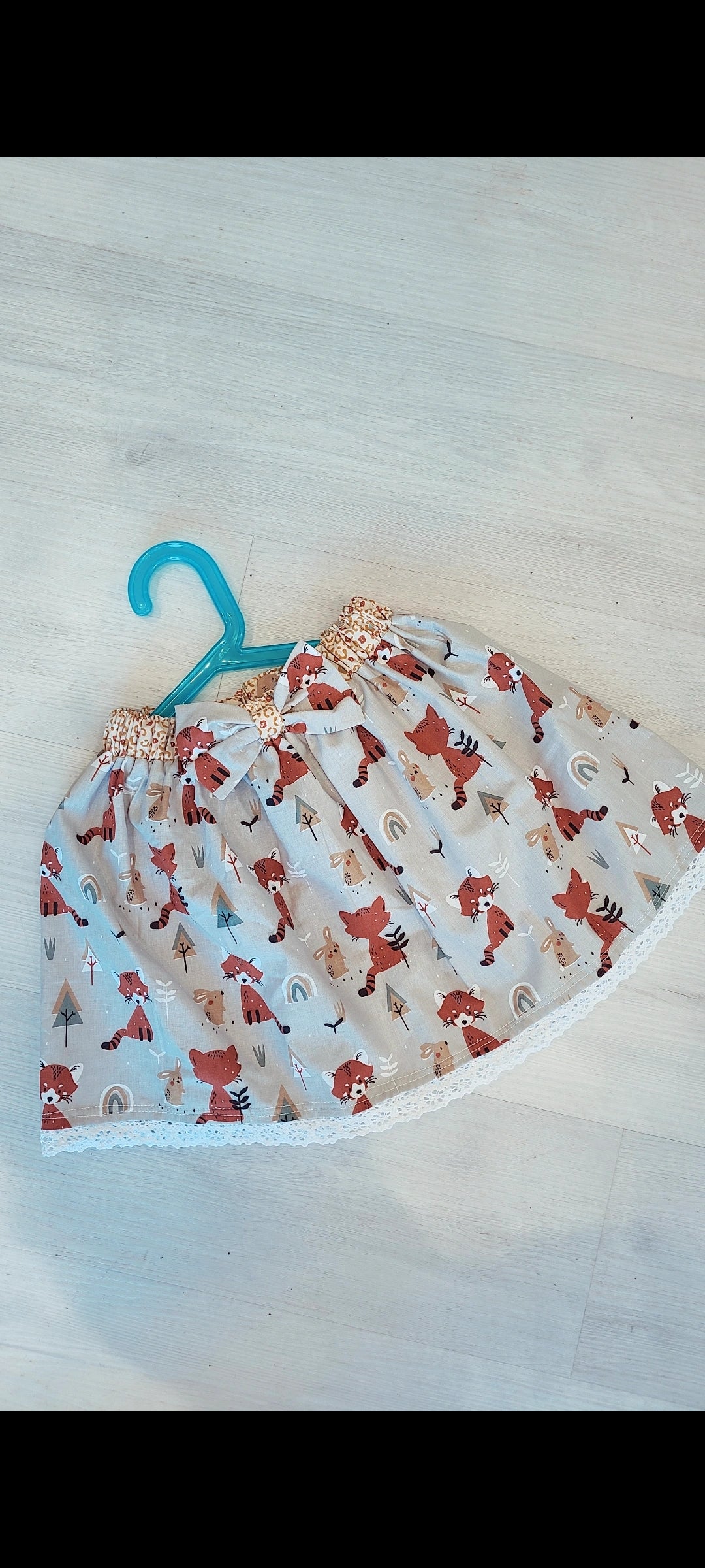 Bespoke handmade girls rusk fox skirt Handmade.by.meggyfifee
