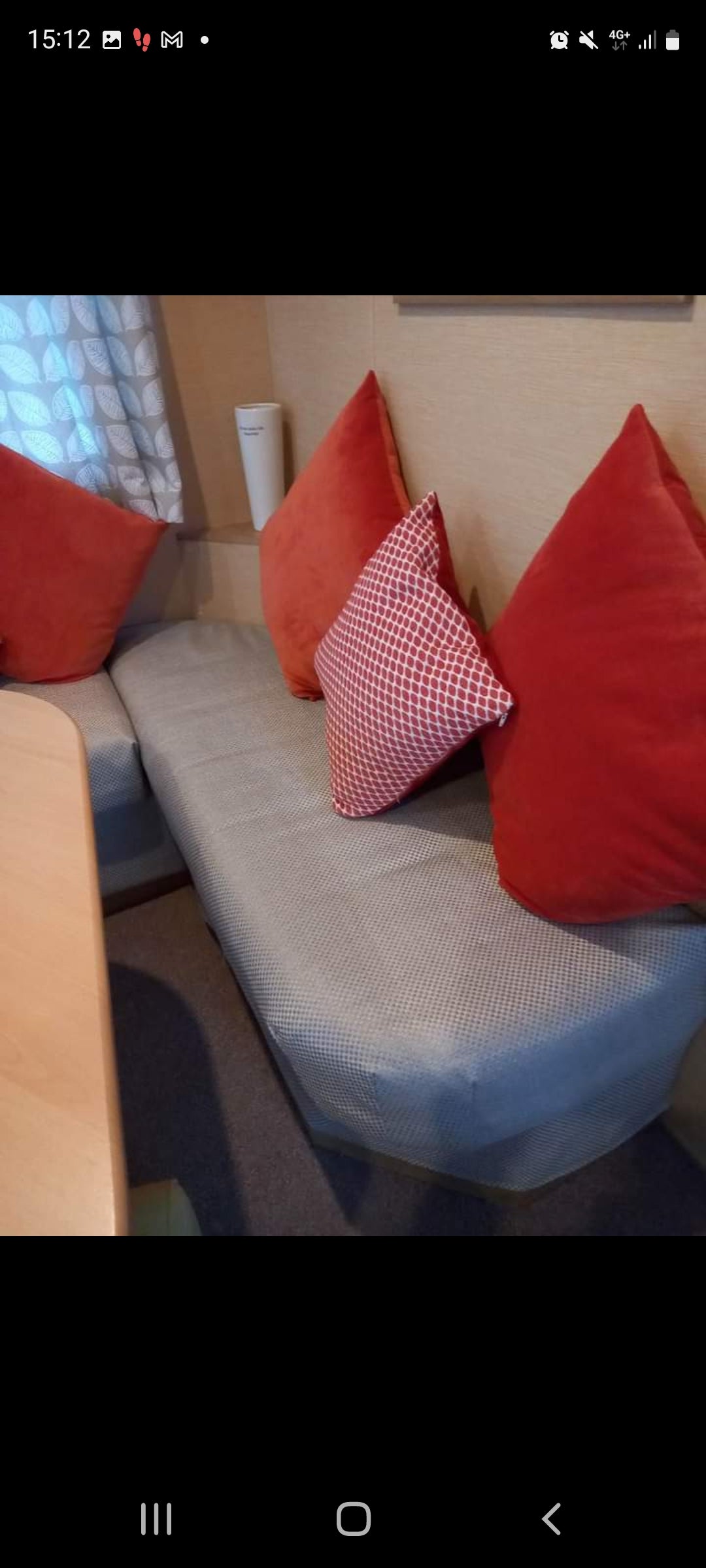 Caravan cushions recover handmade.by.meggyfifee
