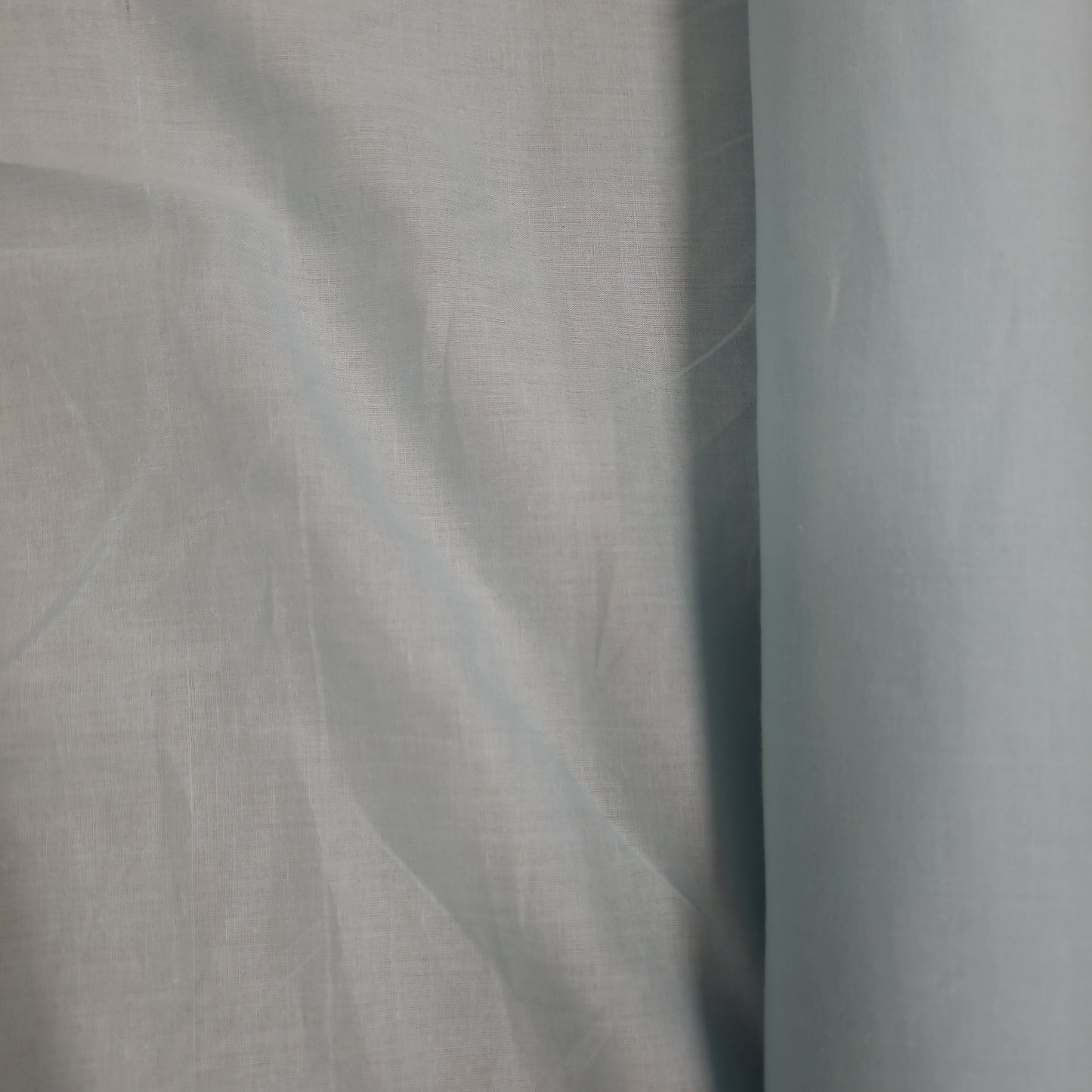 Baby blue cotton fabric by the metre