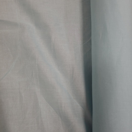 Baby blue cotton fabric by the metre