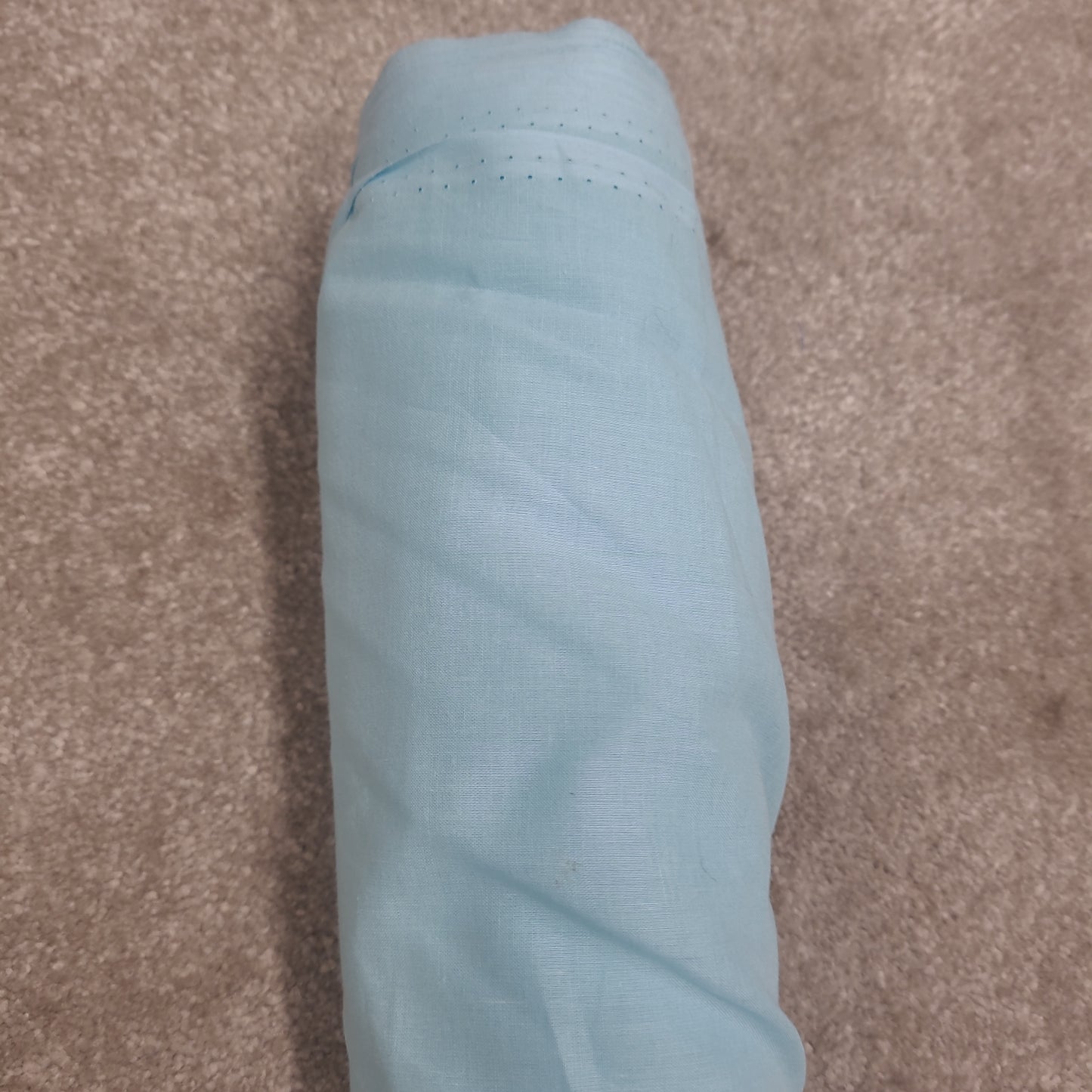Baby blue cotton fabric by the metre