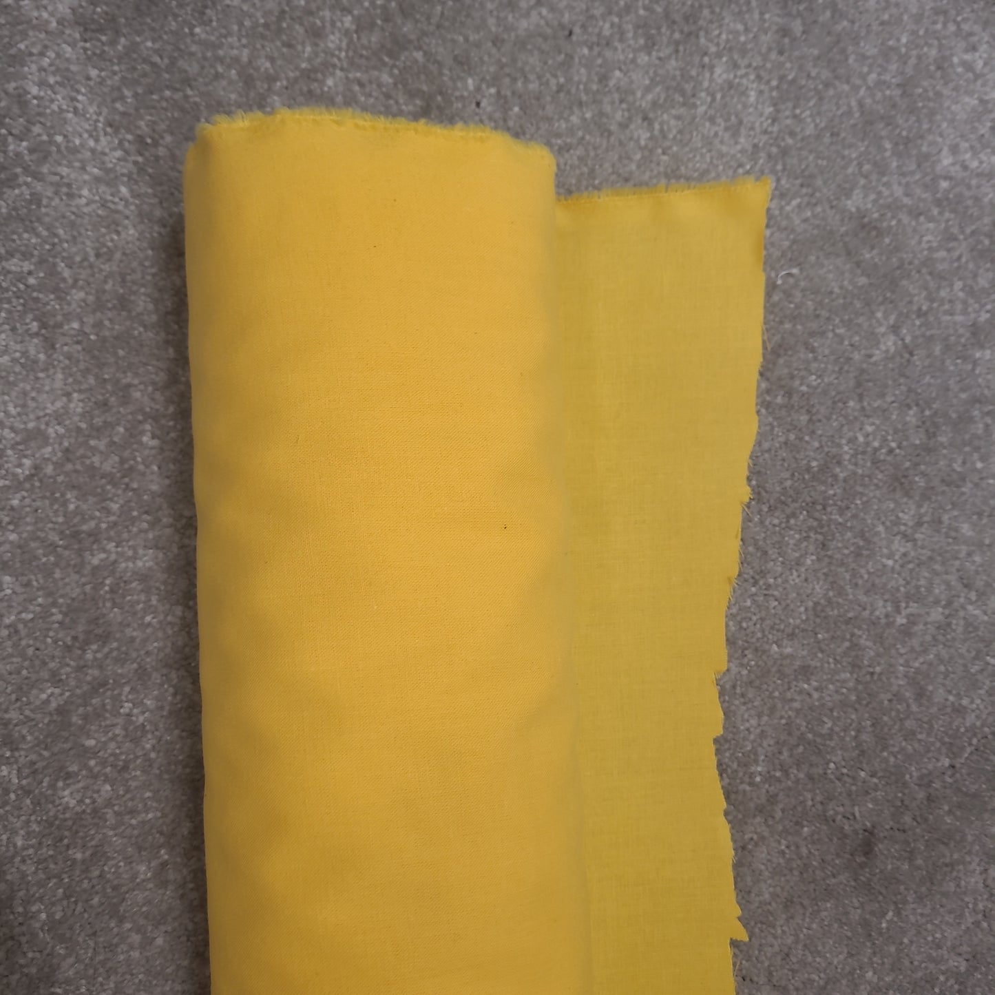 Yellow cotton material by the metre