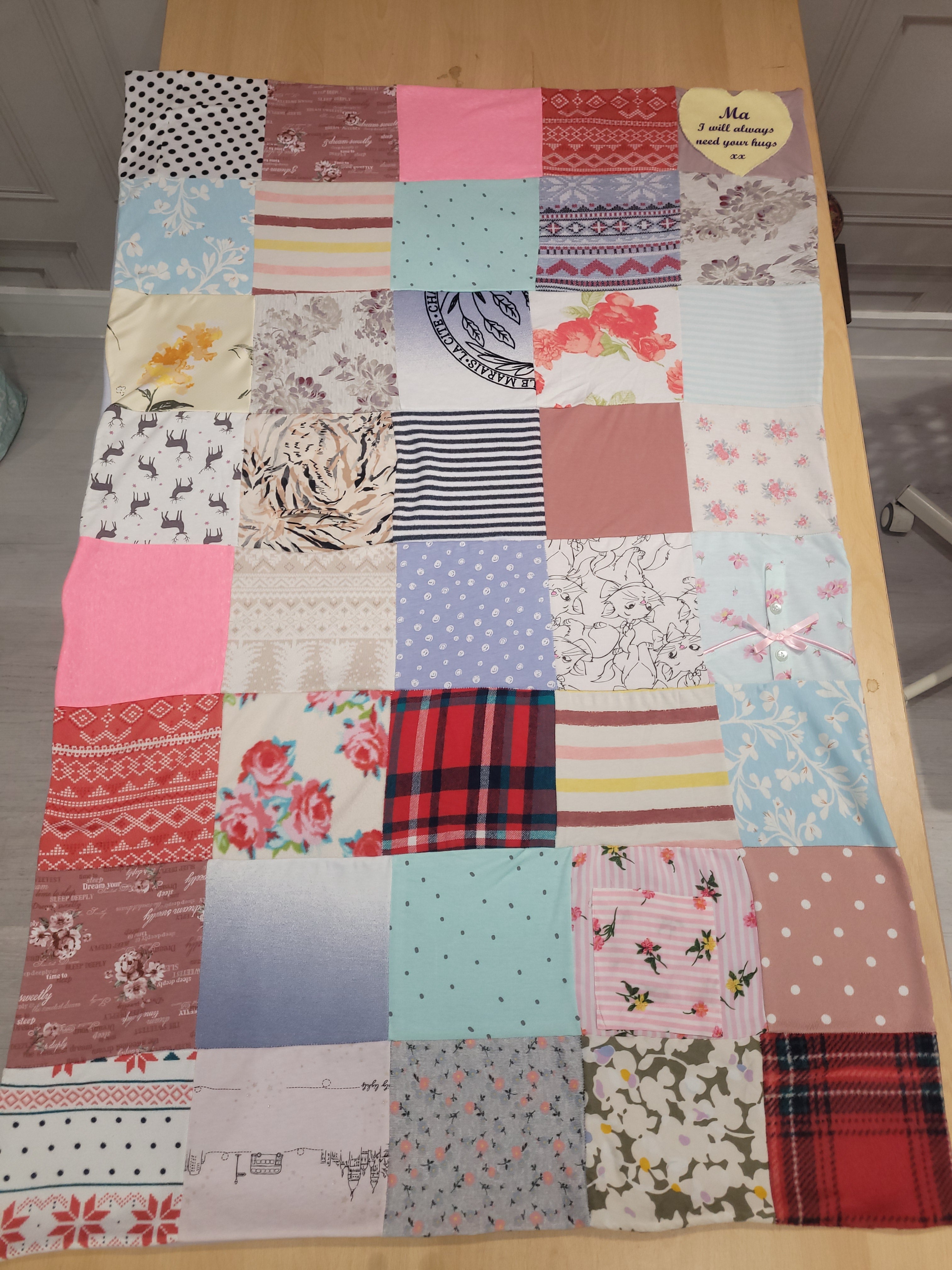 Baby clothing keepsake memory blankets xlarge By.MeggyFifee