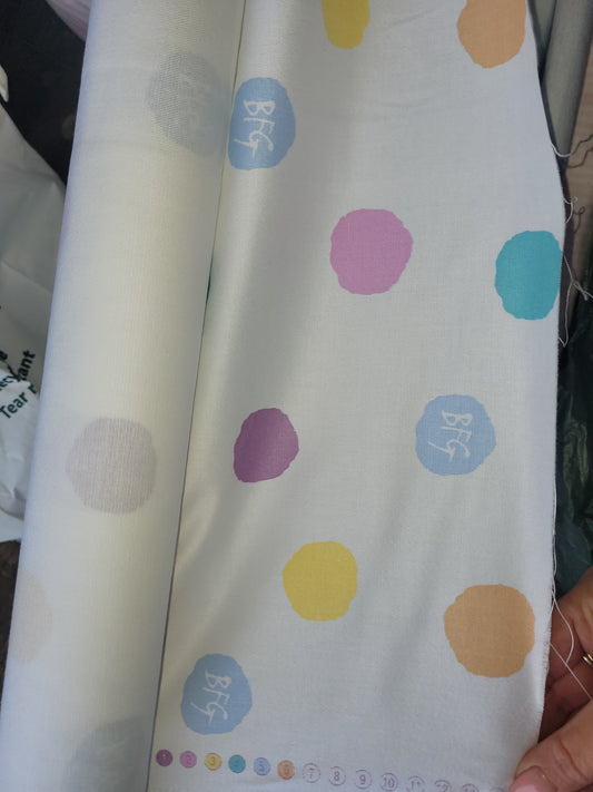 Roald Dahl hopscotchy spot 100%cotton