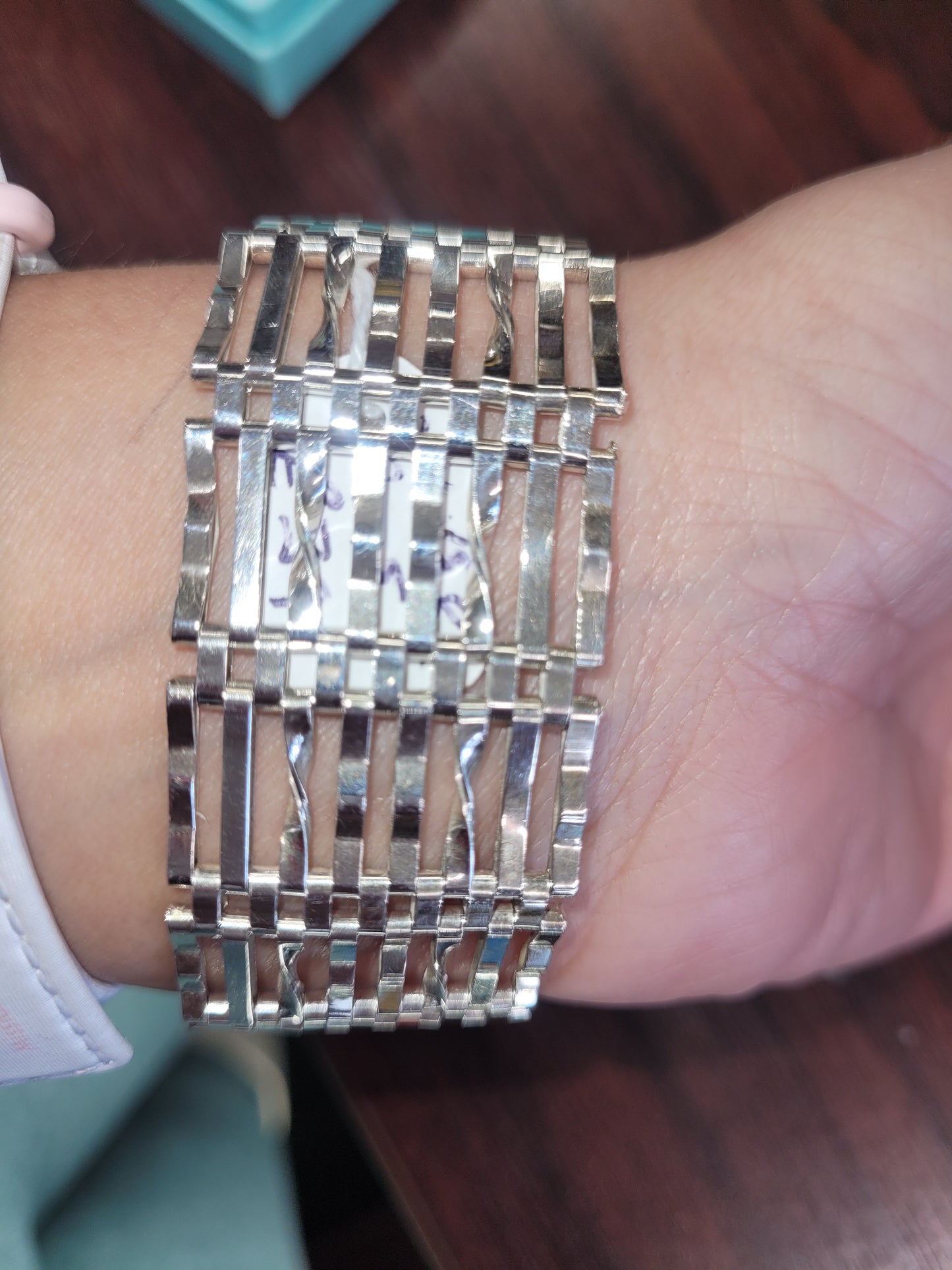 Silver Gate bracelet with heart lock