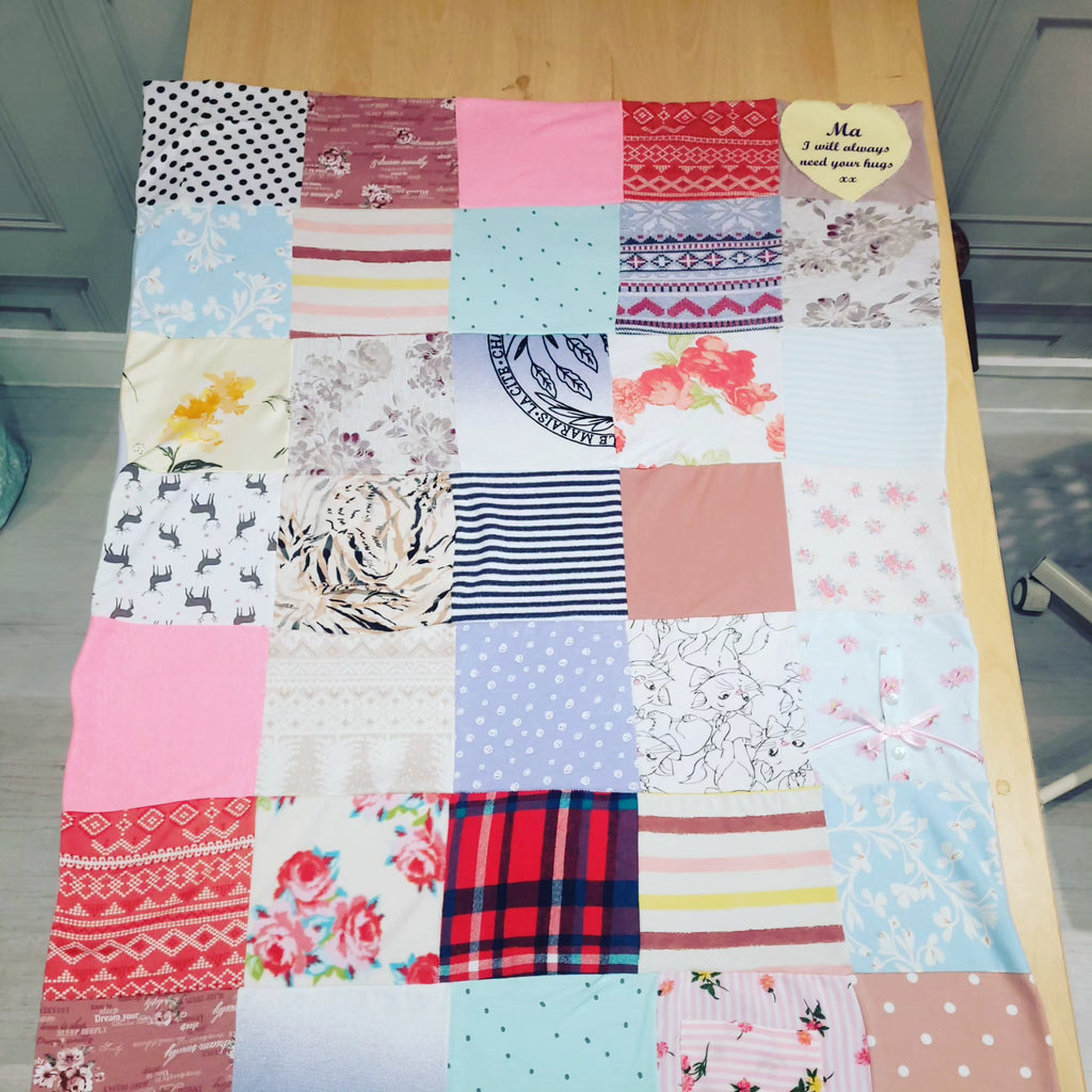 Baby clothing keepsake memory blankets xlarge By.MeggyFifee