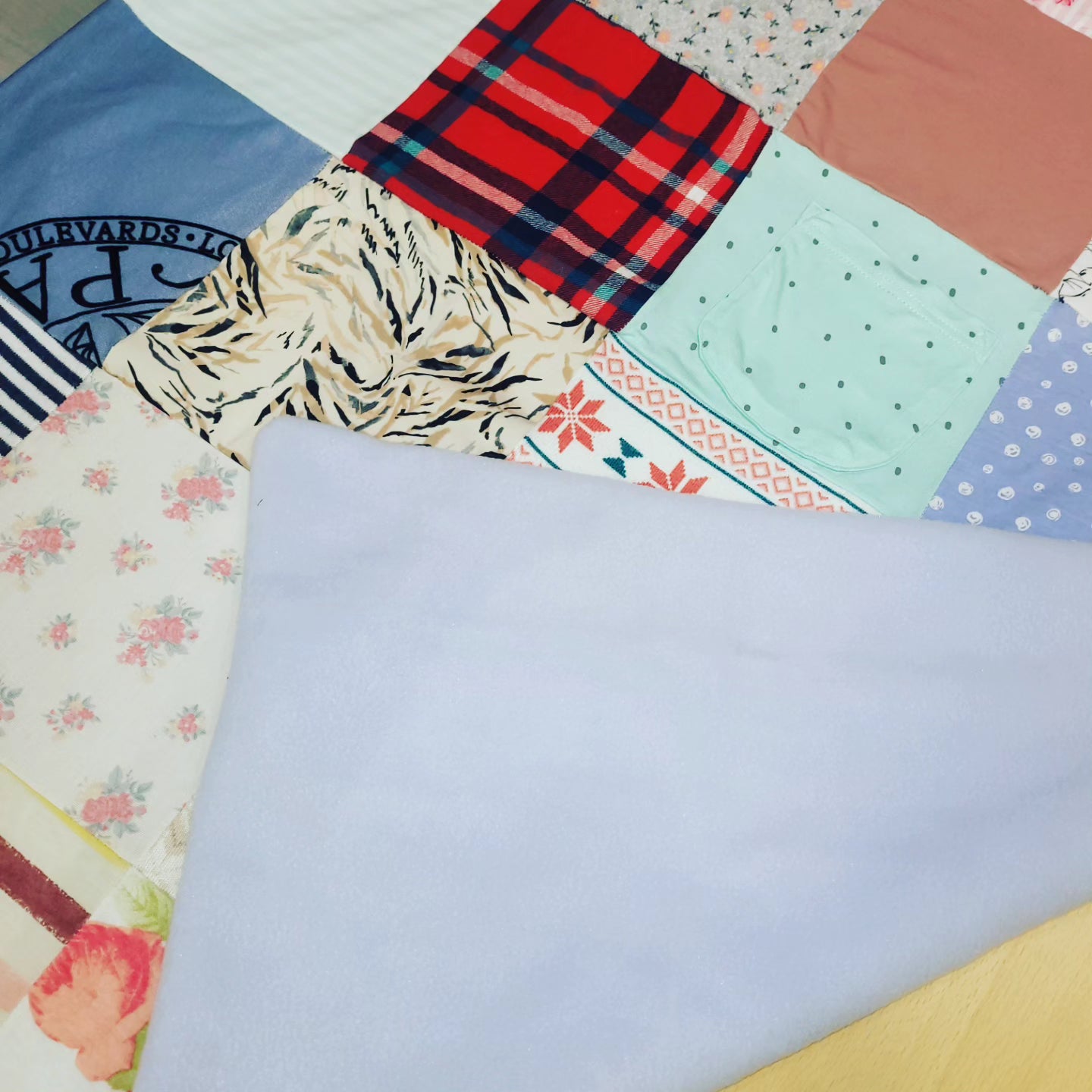 Baby clothing keepsake memory blankets xlarge By.MeggyFifee