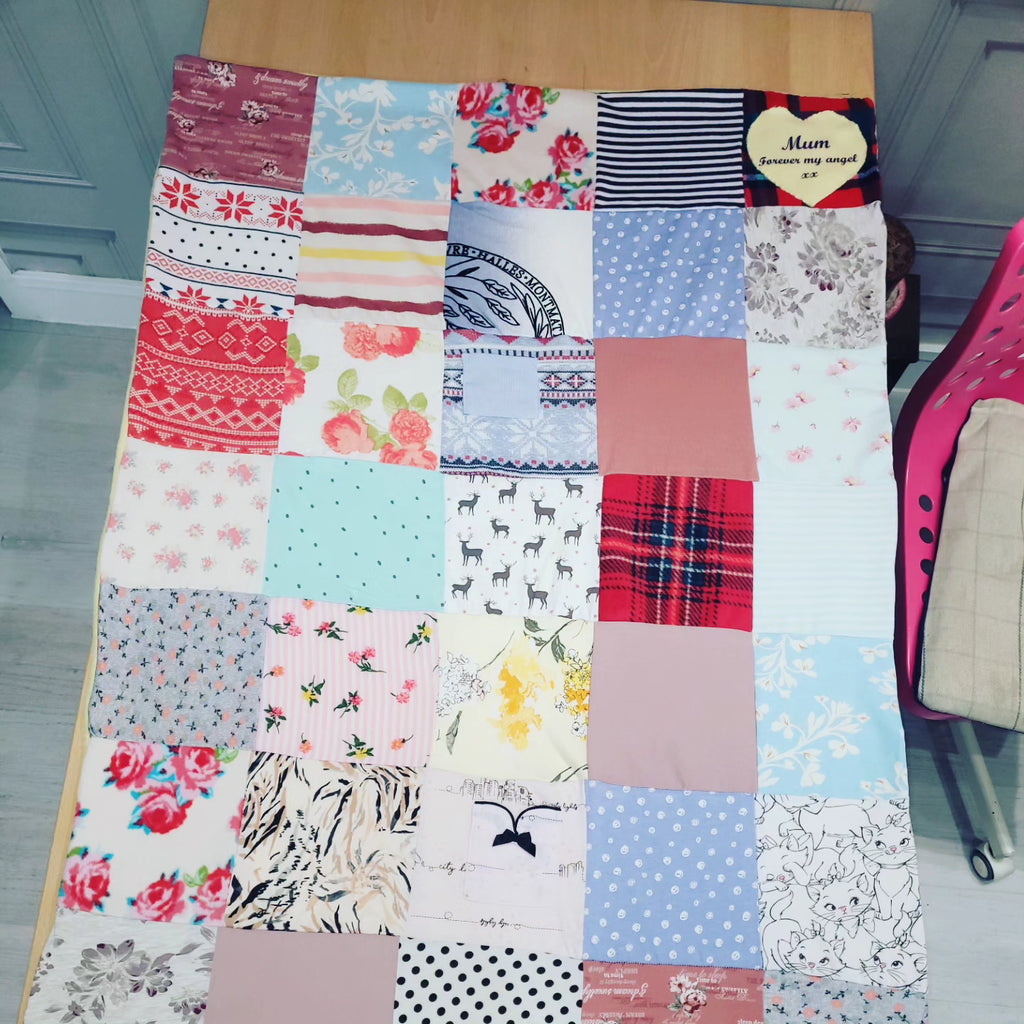 Baby clothing keepsake memory blankets xlarge By.MeggyFifee