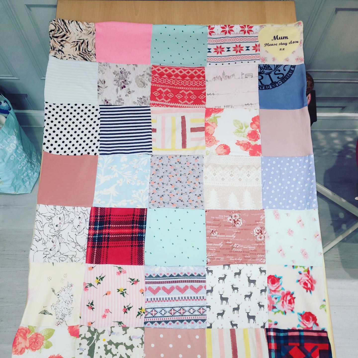 Baby clothing keepsake memory blankets xlarge By.MeggyFifee