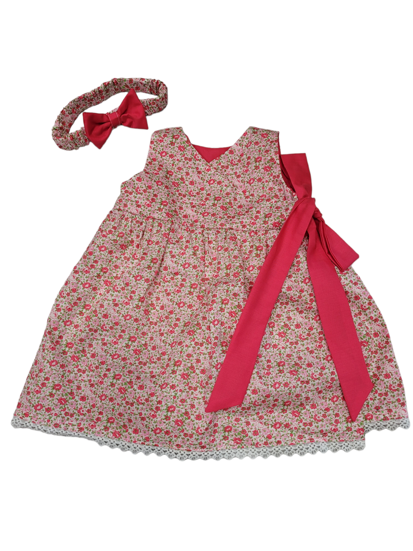 Baby girls dresses with headbands 6-12 months handmade.by.meggyfifee