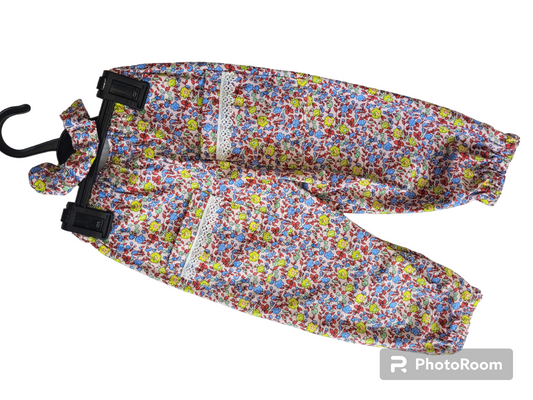 Hippy girl floral trousers handmade.by.meggyfifee