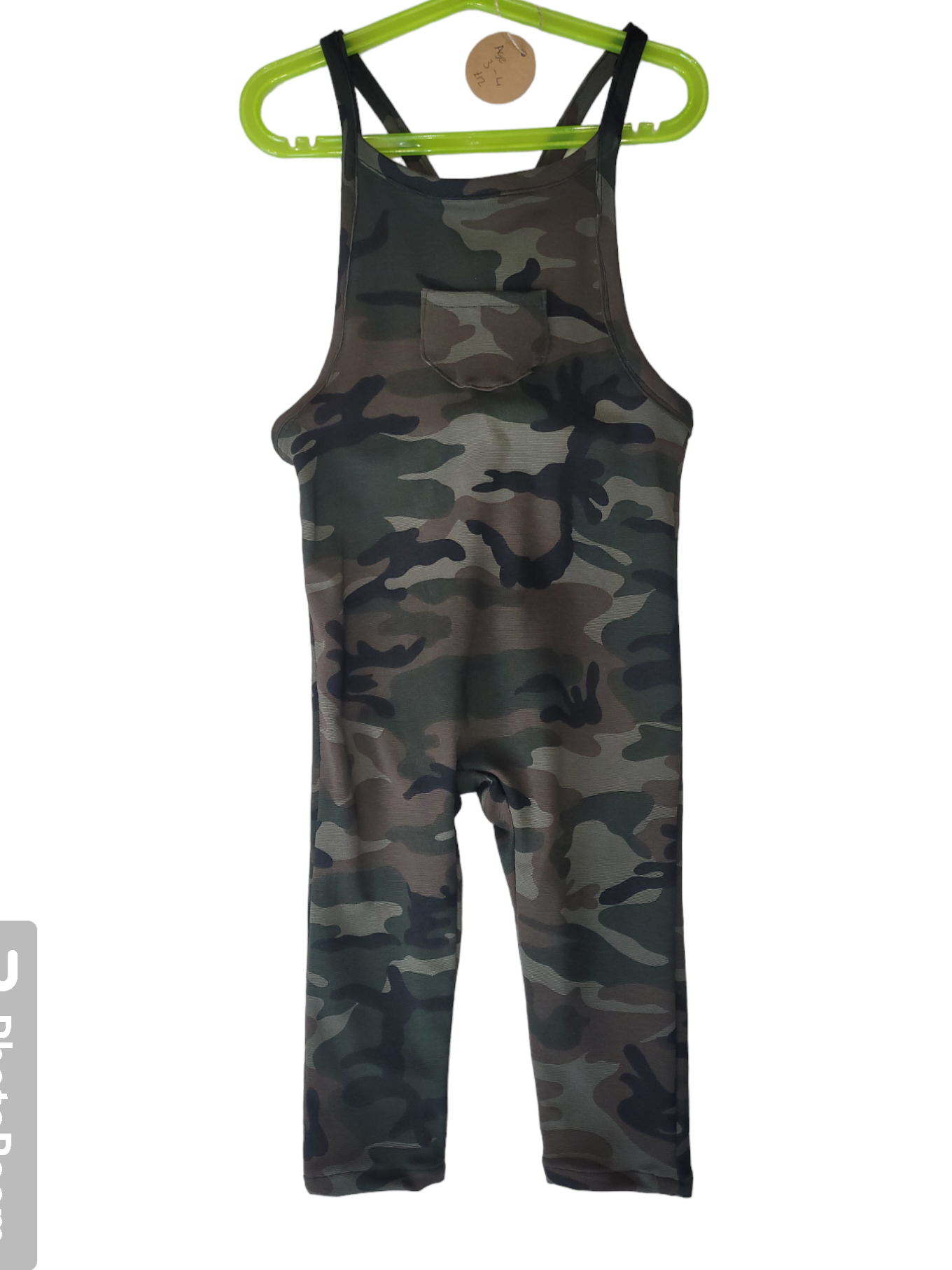 Unisex Jersey dungrees in army camouflage Handmade.By.MeggyFifee