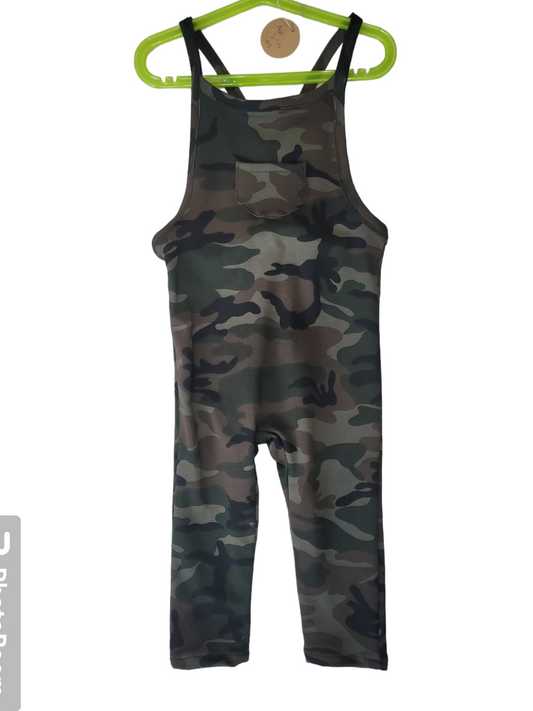 Unisex Jersey dungrees in army camouflage Handmade.By.MeggyFifee