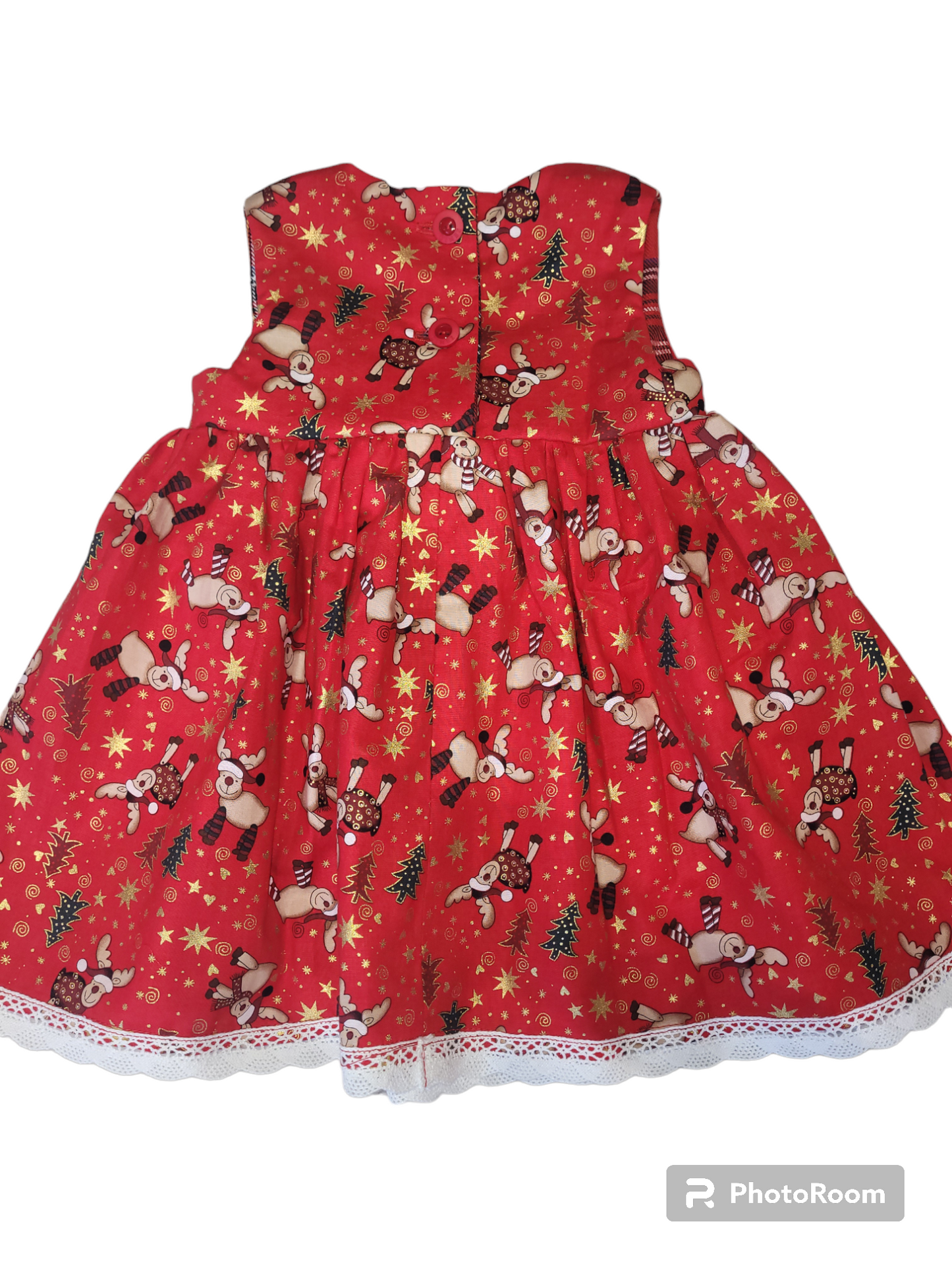 Christmas girls Bow dress Handmade.By.MeggyFifee