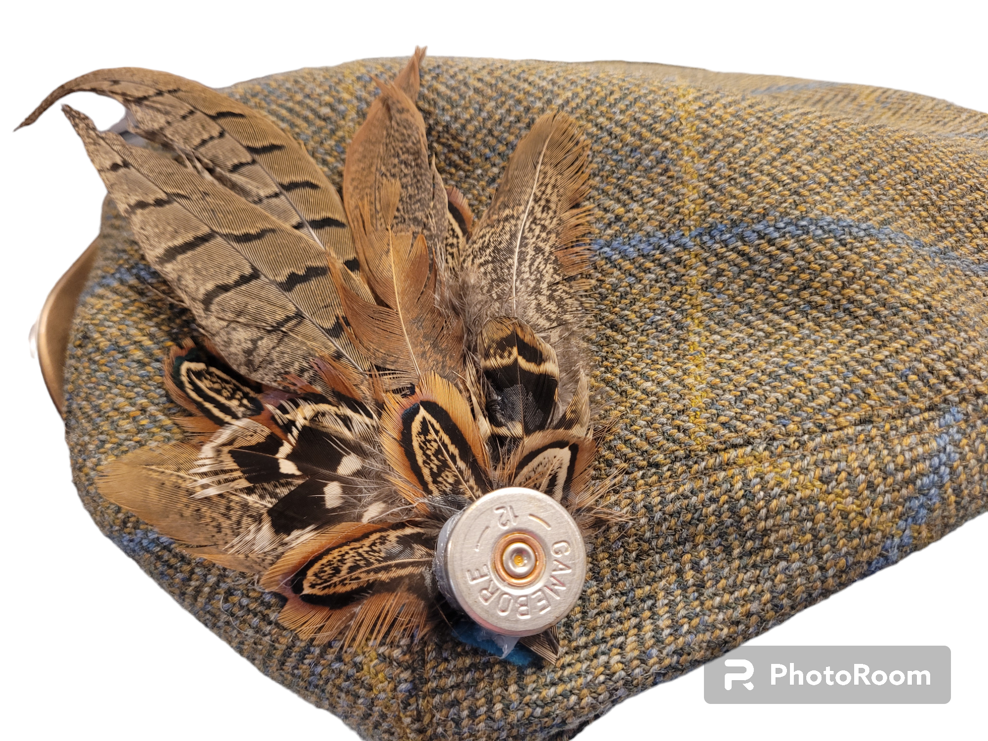 Bespoke handmade hat brooch pins by.feathers&tweed