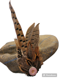 Bespoke handmade hat brooch pins by.feathers&tweed