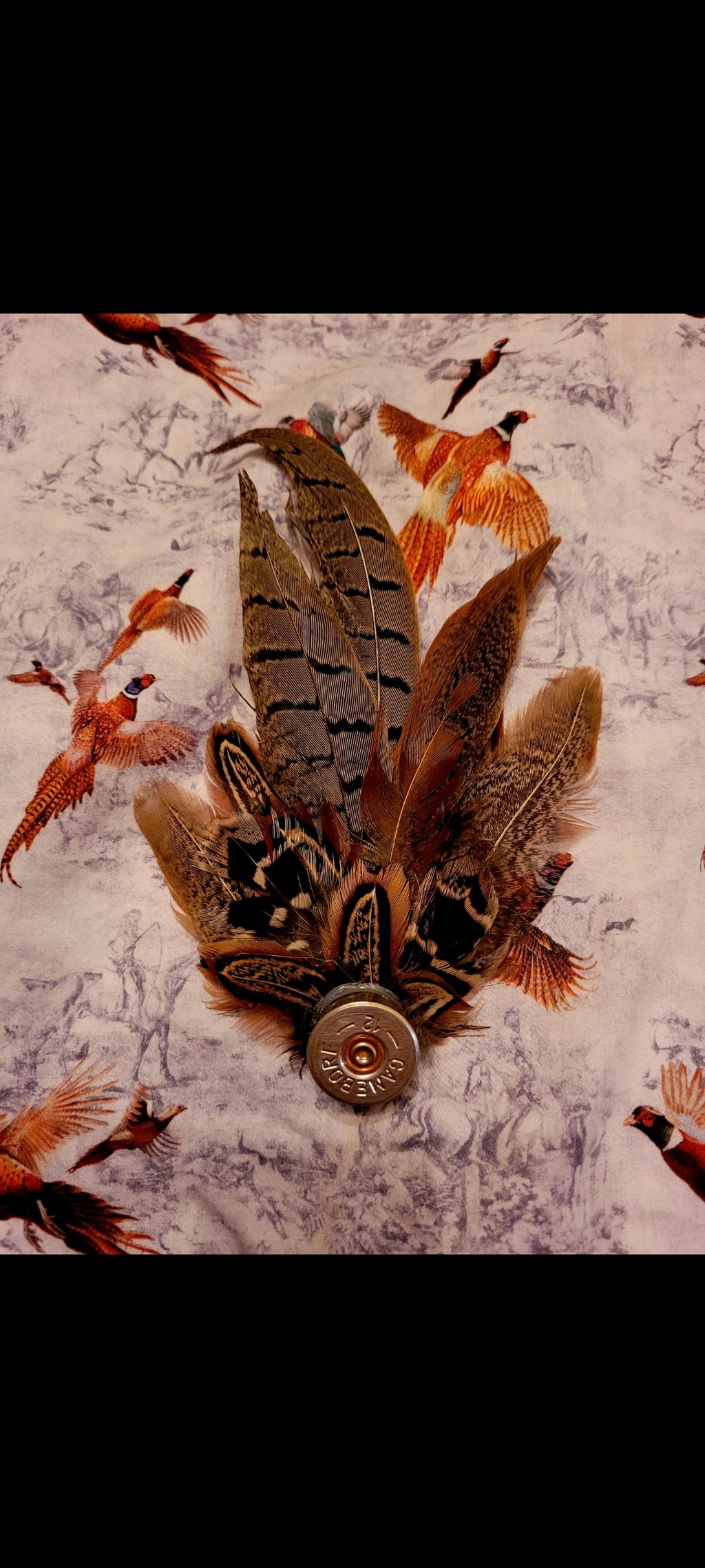 Bespoke handmade hat brooch pins by.feathers&tweed