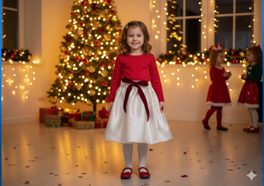 Exquisite handmade bow party skirt