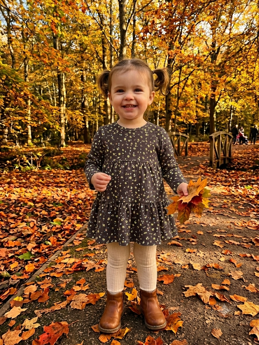 Girls three tier smock dress