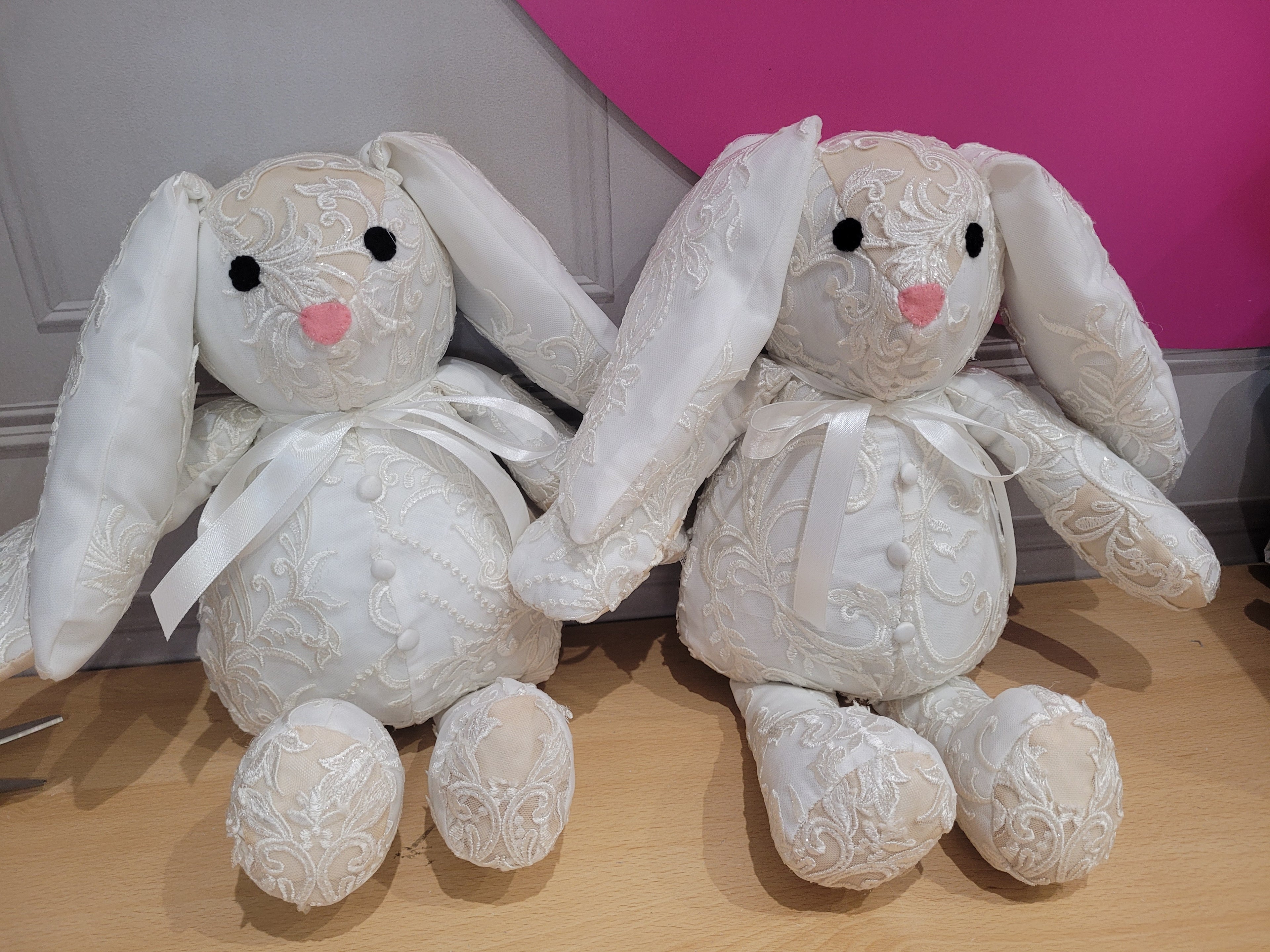 Wedding dress keepsake memory bears By.Meggy-Fifee