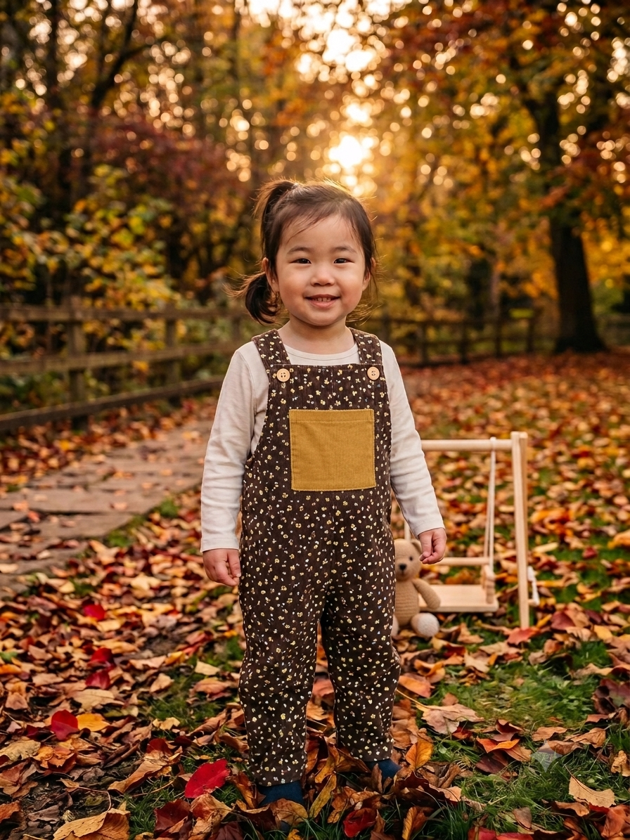 Children's playful Dungrees unisex