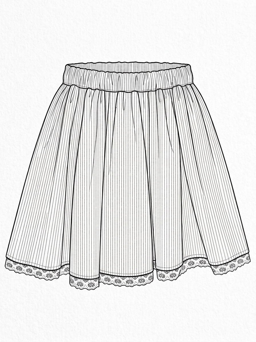 Vintage A-line skirt
