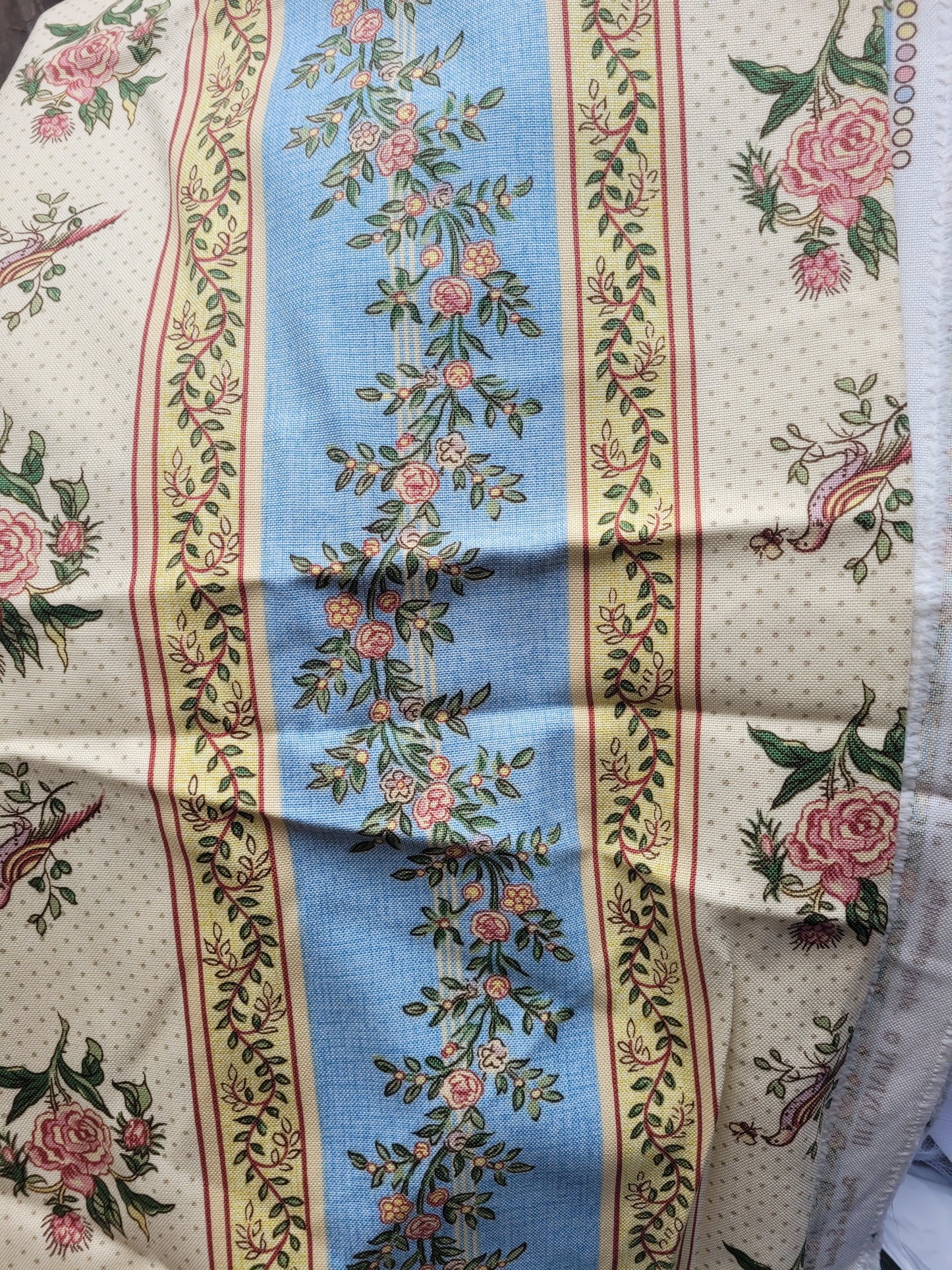 Zoffany L nightingale stripe vintage 1 metre fabric