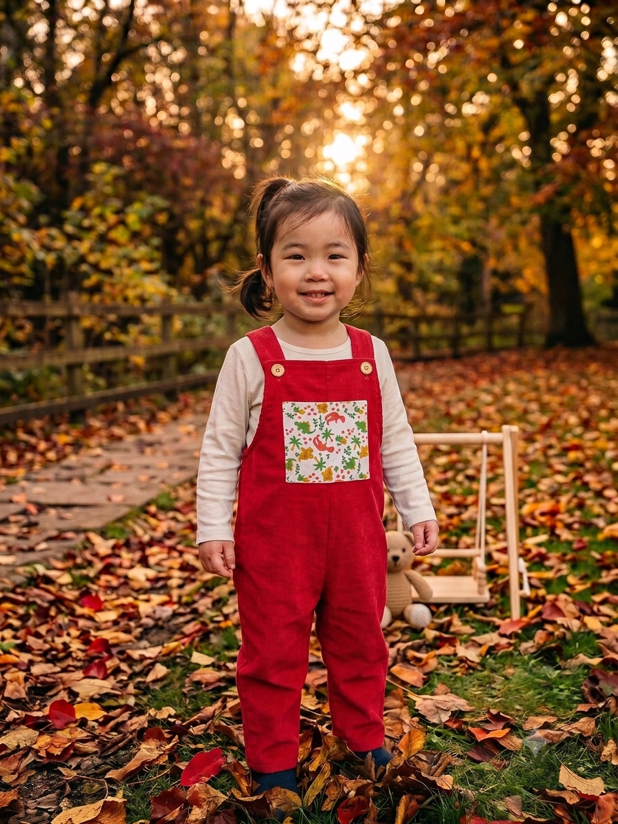 Children's playful Dungrees unisex