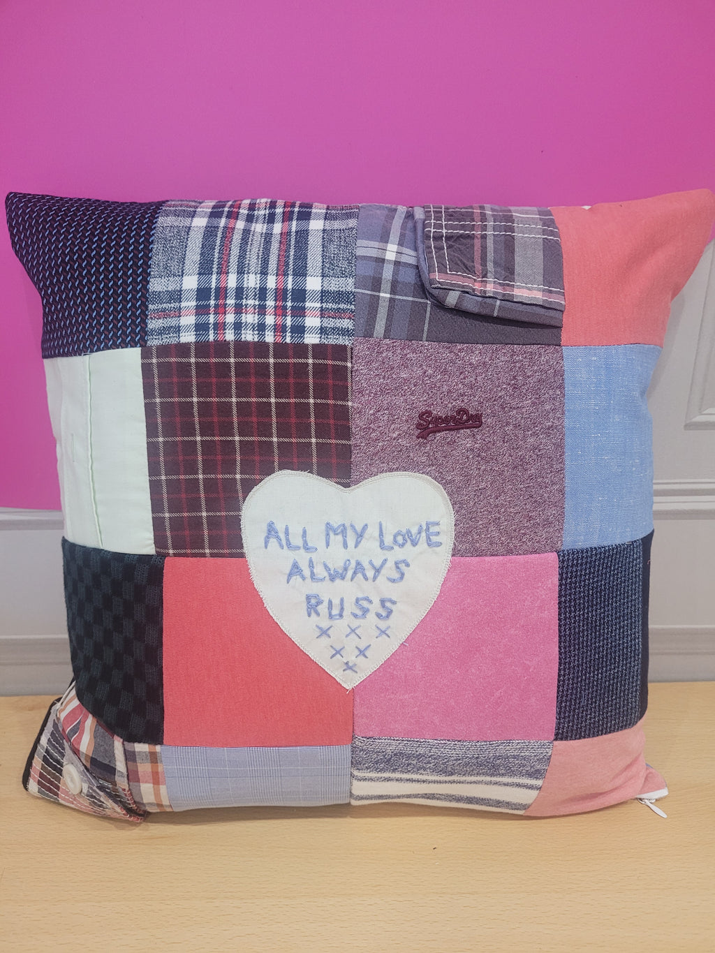 Memory keepsake cushions Handmade.By.MeggyFifee