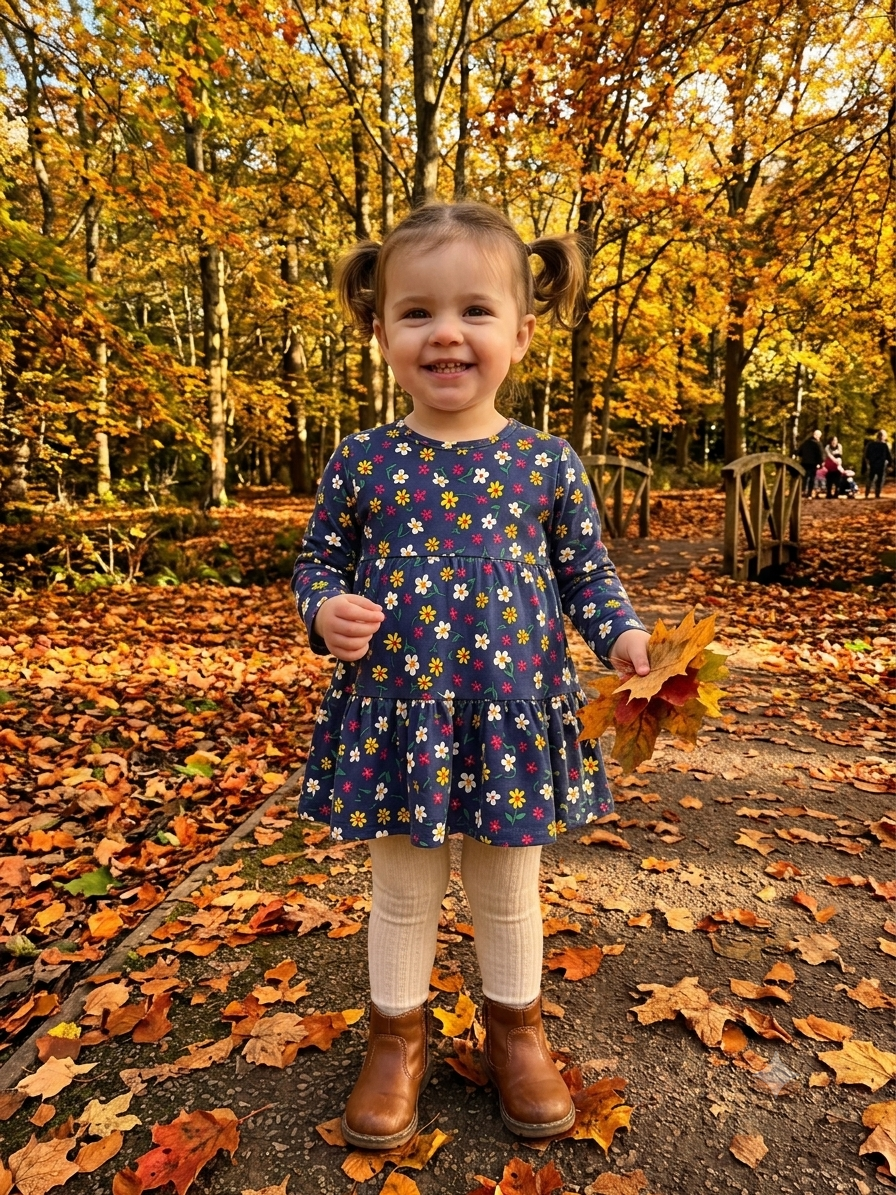 Girls three tier smock dress