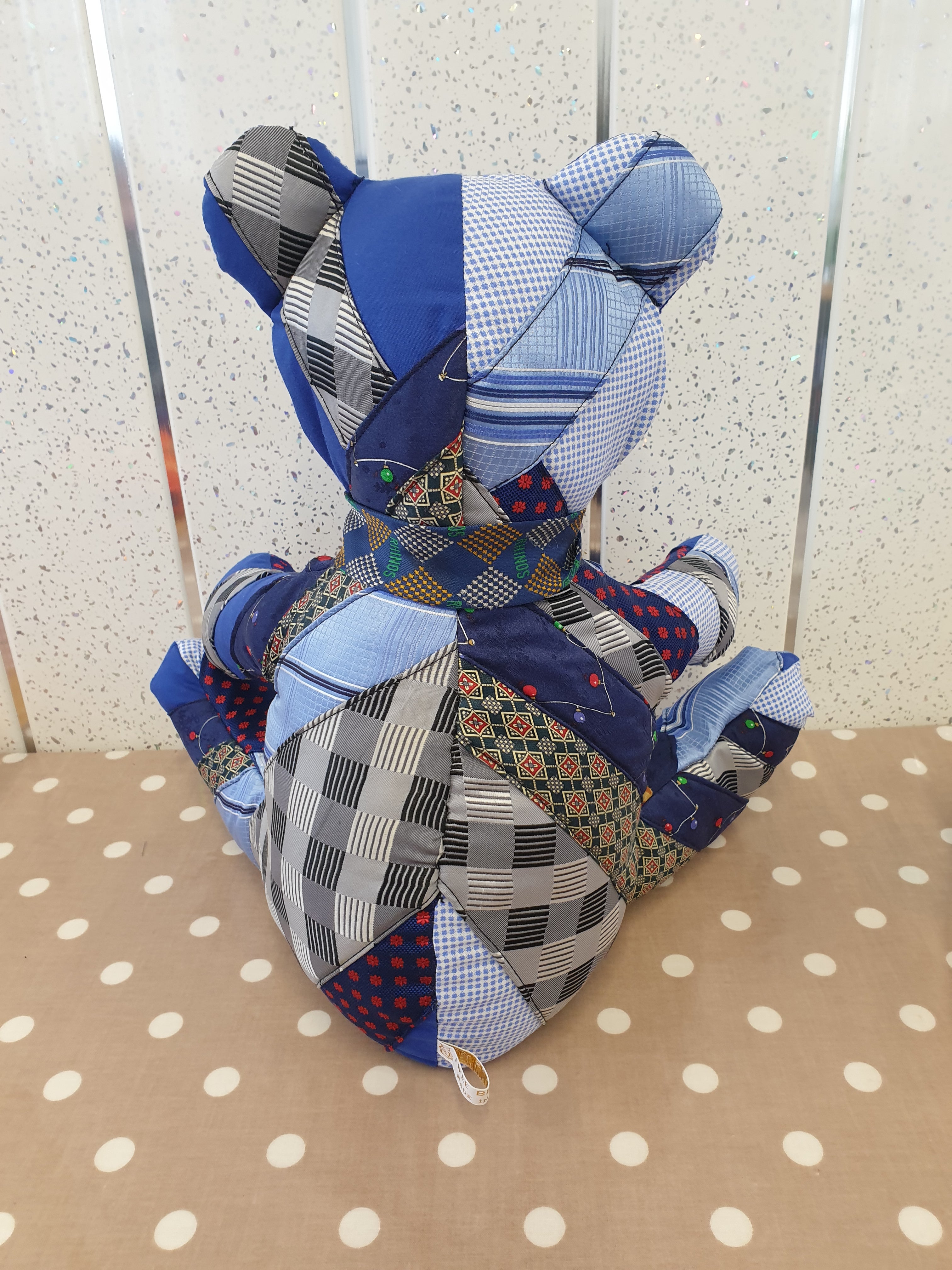 Memory keepsake tie bear Handmade.by.Meggyfifee